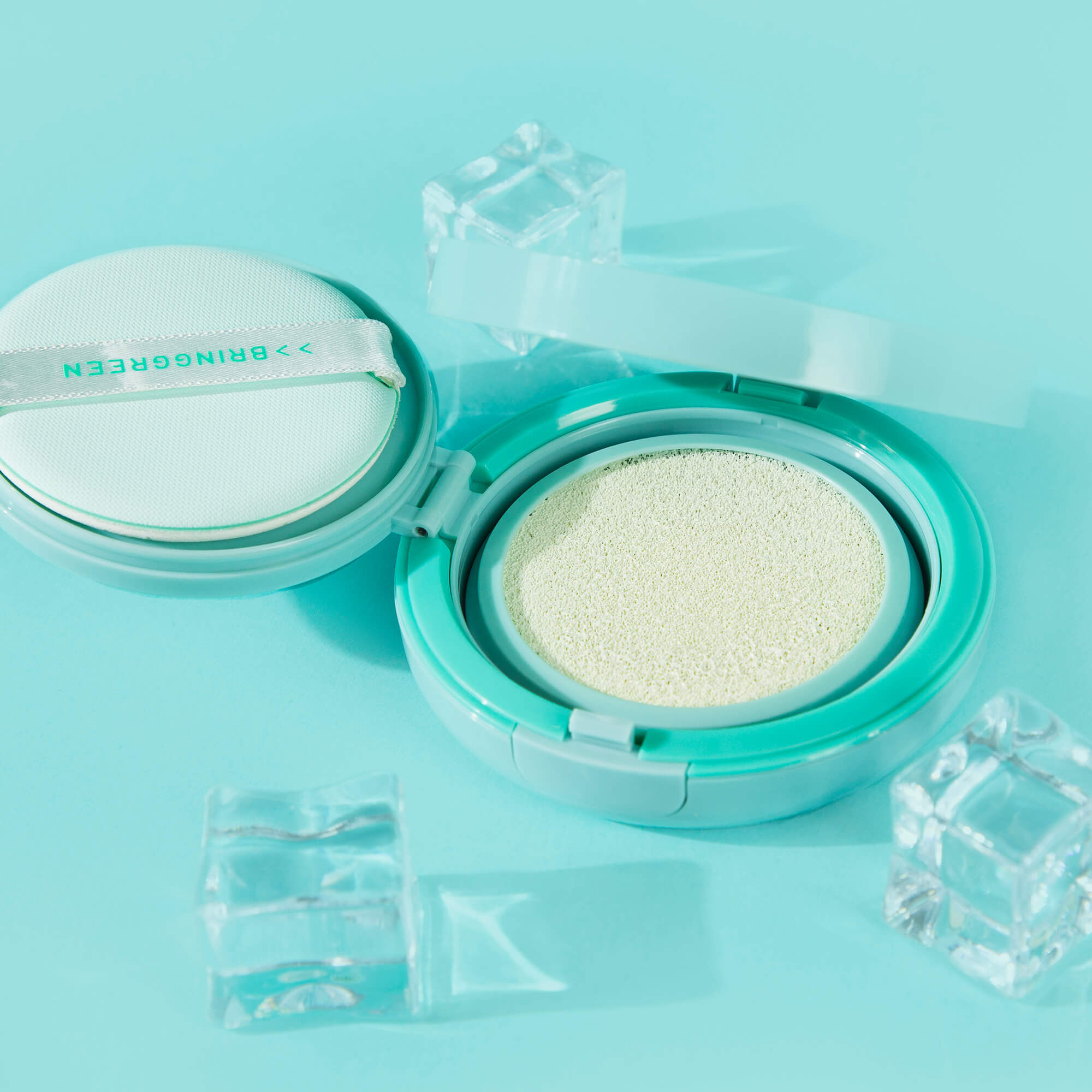 BRINGGREEN Tea Tree Cica Tone-up Sun Cushion SPF50+ PA++++ – Mineralny cushion przeciwsłoneczny z efektem tone-up 15 g #6