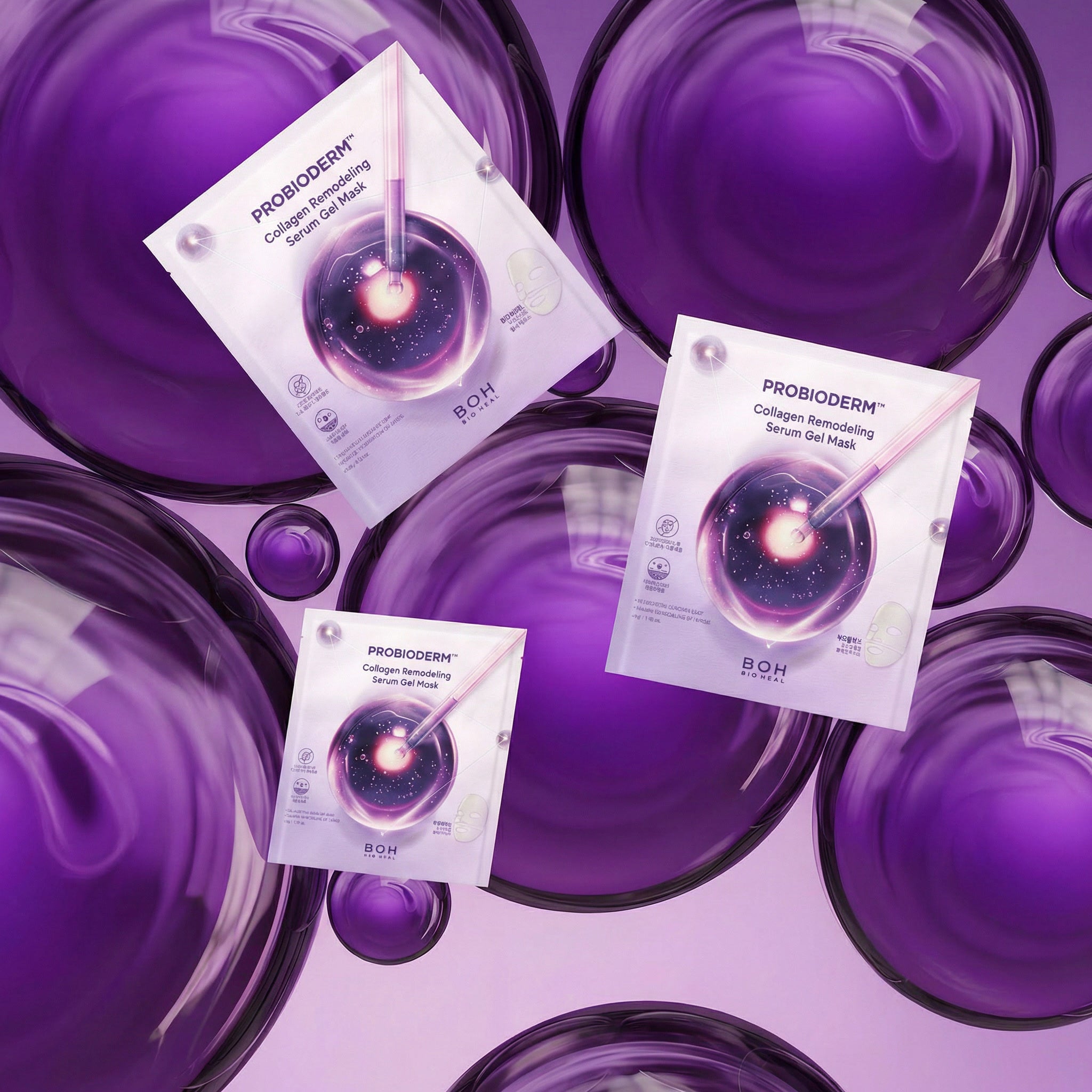 BOH BIO HEAL Probioderm™ Collagen Remodeling Serum Gel Mask – Straffende Hydrogel-Kollagenmaske 1 Stk. #2