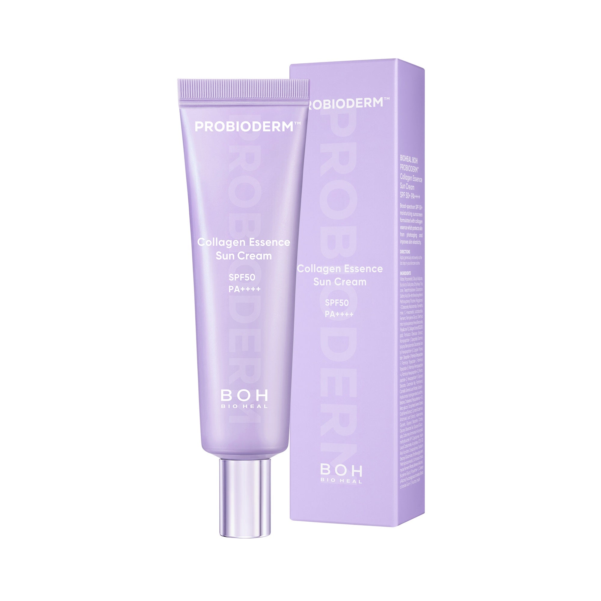 BIOHEAL BOH Probioderm™ Collagen Essence Sun Cream SPF50 PA++++ – Lekki nawilżający krem przeciwsłoneczny 50 ml