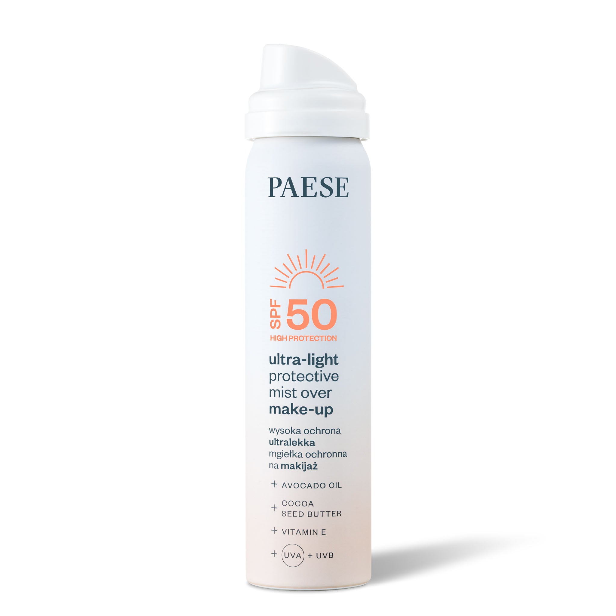 PAESE ULTRA-LIGHT Ultralekka mgiełka ochronna na makijaż SPF50 75 ml