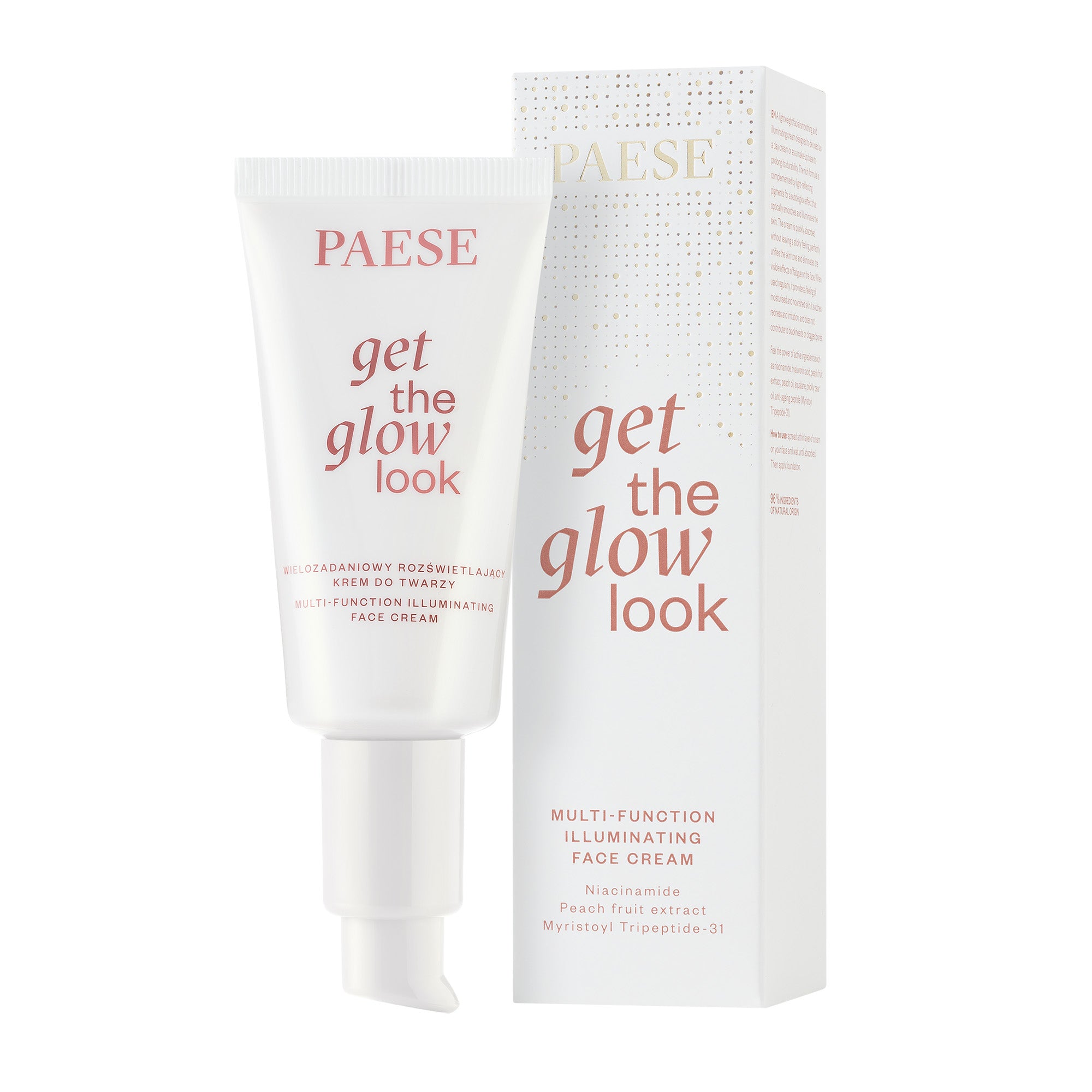 PAESE GET THE GLOW LOOK Multitasking-aufhellende Gesichtscreme 30 ml