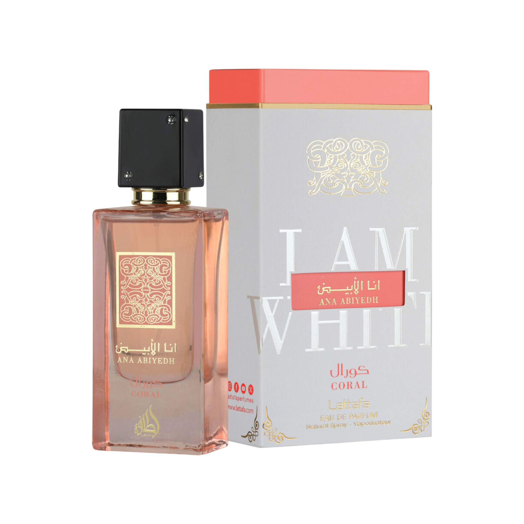 LATTAFA ANA ABIYEDH CORAL Eau de Parfum unisex 60 ml