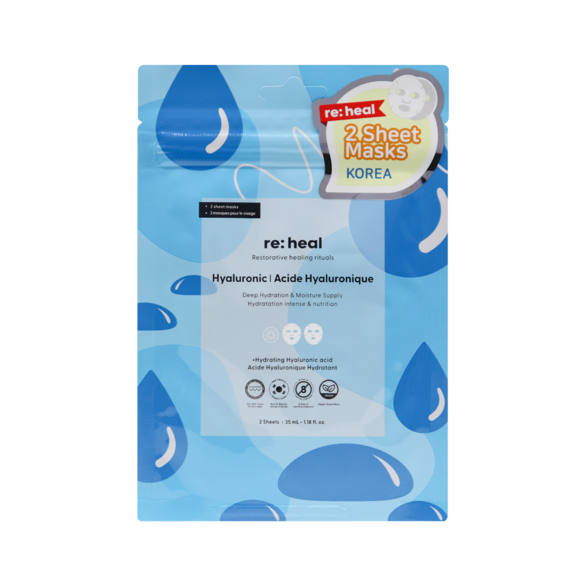 RE:HEAL Gesichtsmasken-Set, 10 x 35 ml #6