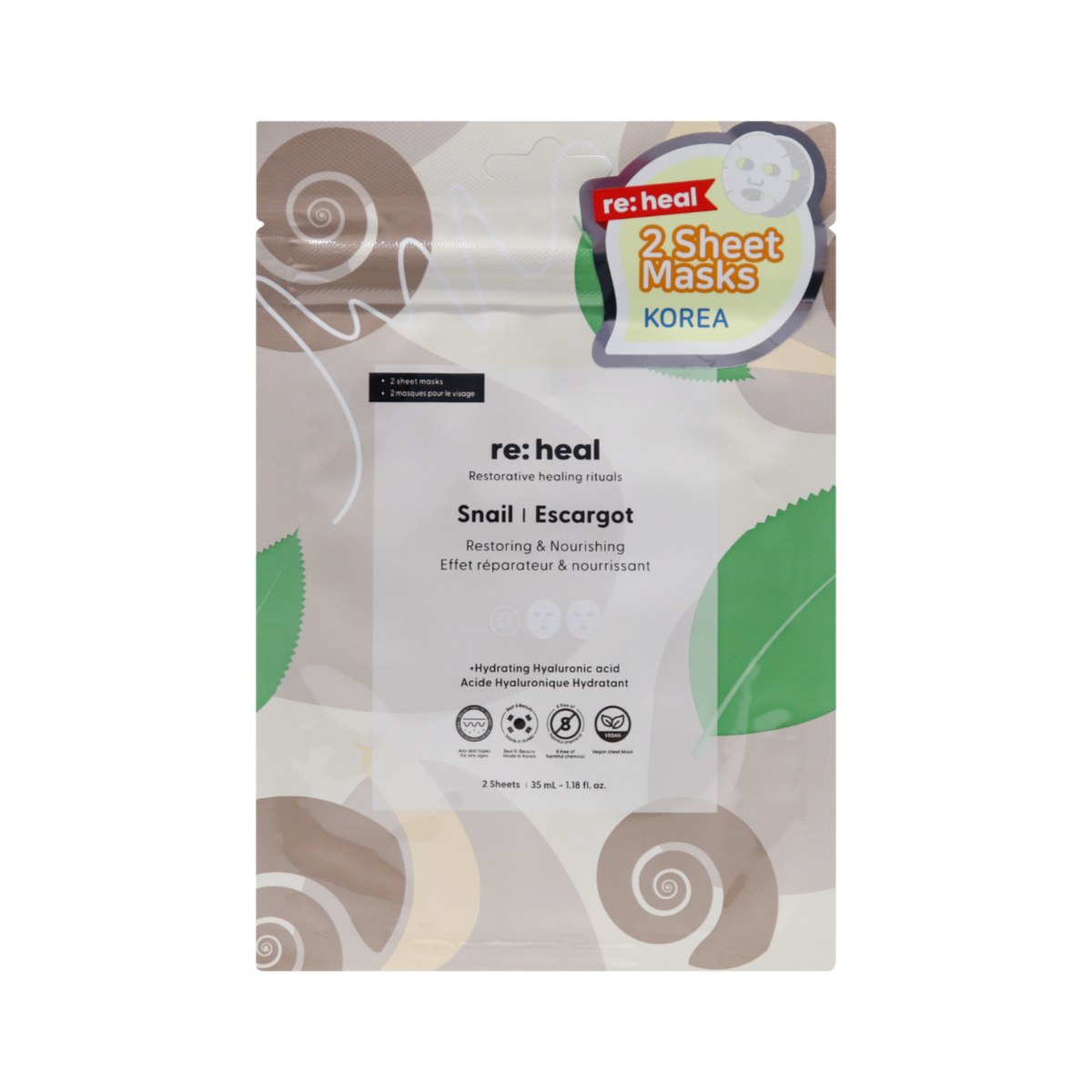 RE:HEAL Gesichtsmasken-Set, 10 x 35 ml #9
