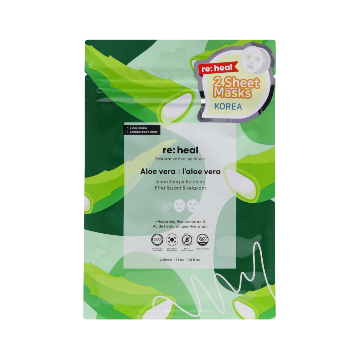 RE:HEAL Gesichtsmasken-Set, 10 x 35 ml #2