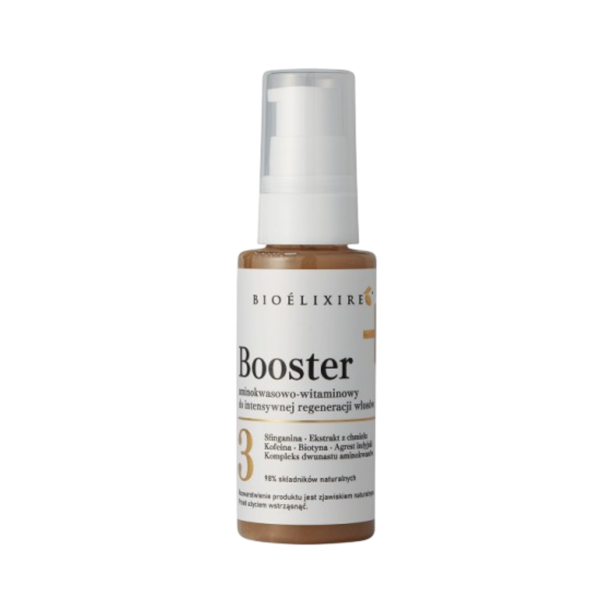 BIOELIXIRE + BOOSTER Aminokwasowo-witaminowy do intensywnej regeneracji włosów 50 ml