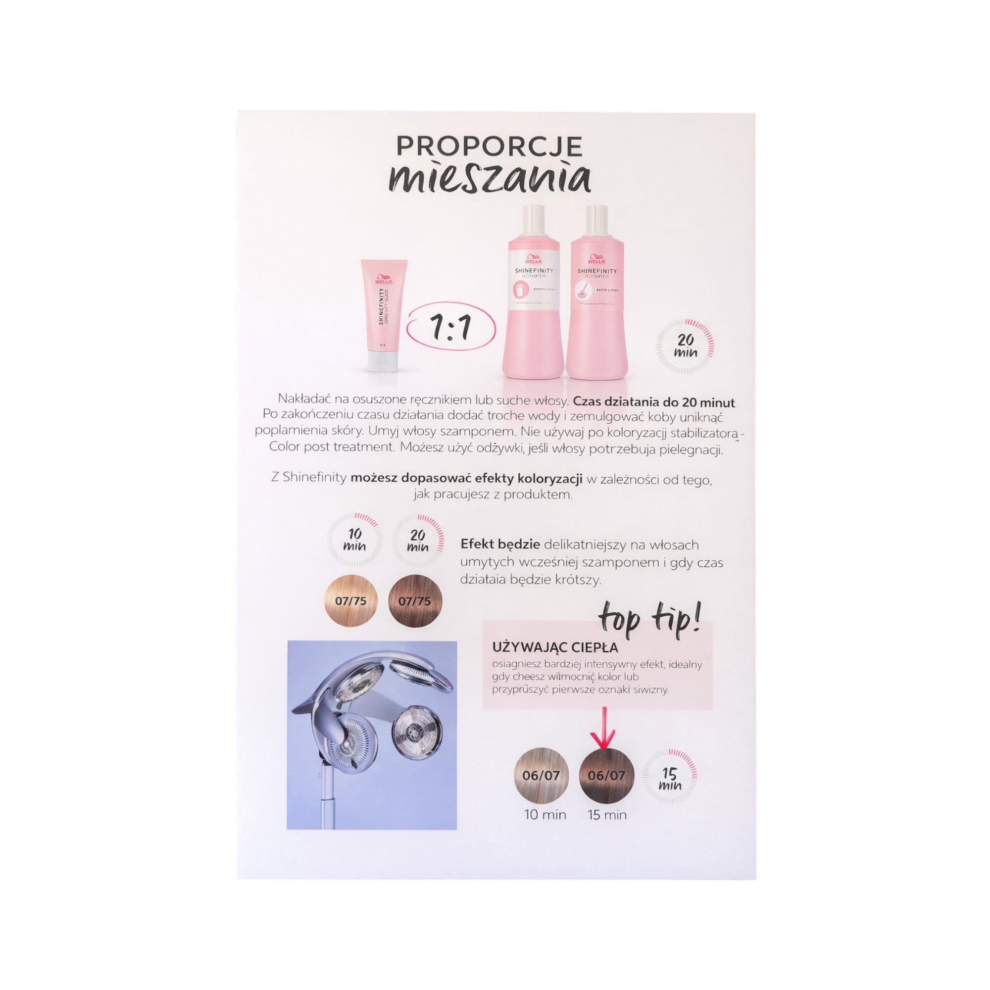 WELLA SHINEFINITY ZERO LIFT GLAZE Farbpalette #5