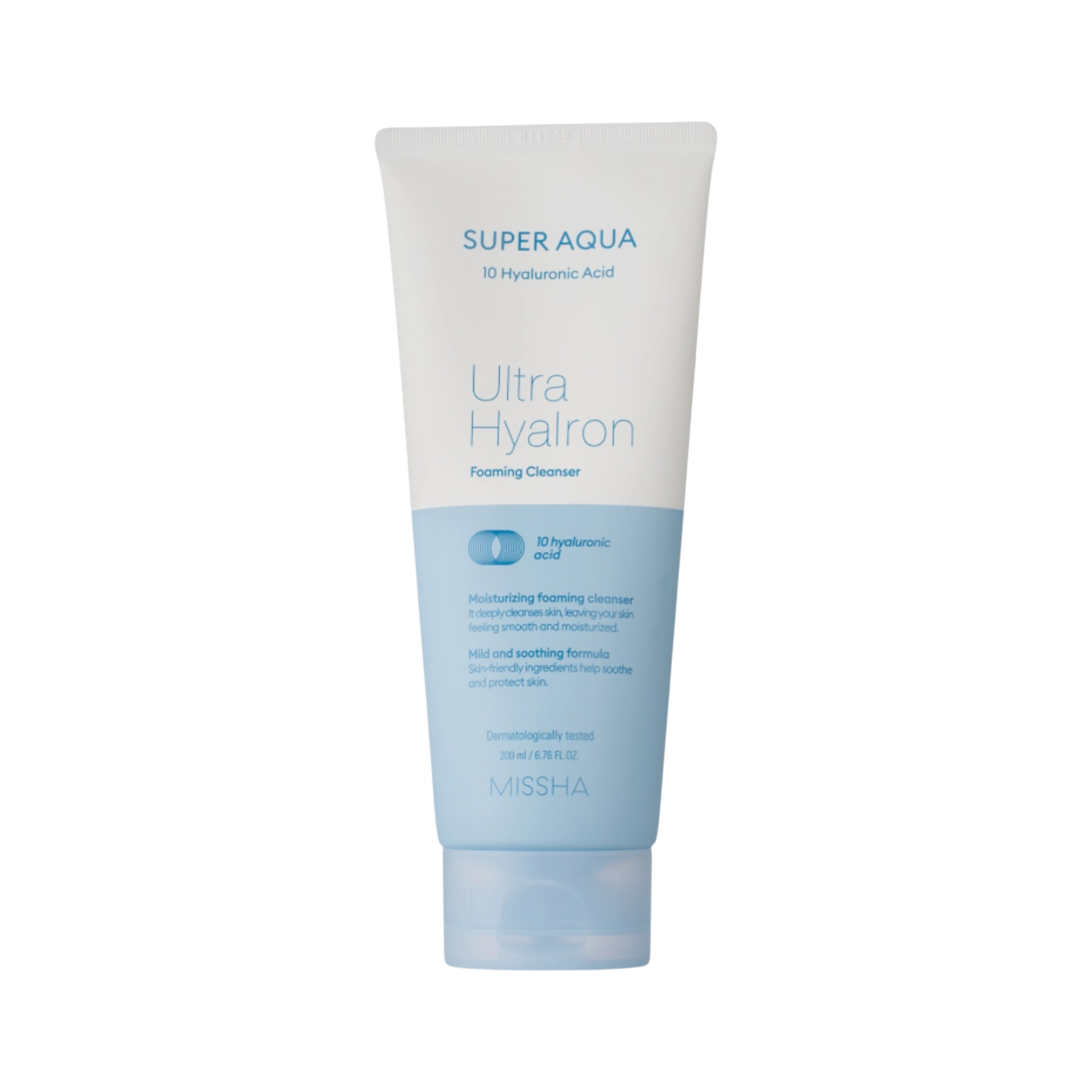 MISSHA SUPER AQUA ULTRA HYALON Feuchtigkeitsspendender Gesichtsreinigungsschaum 200 ml