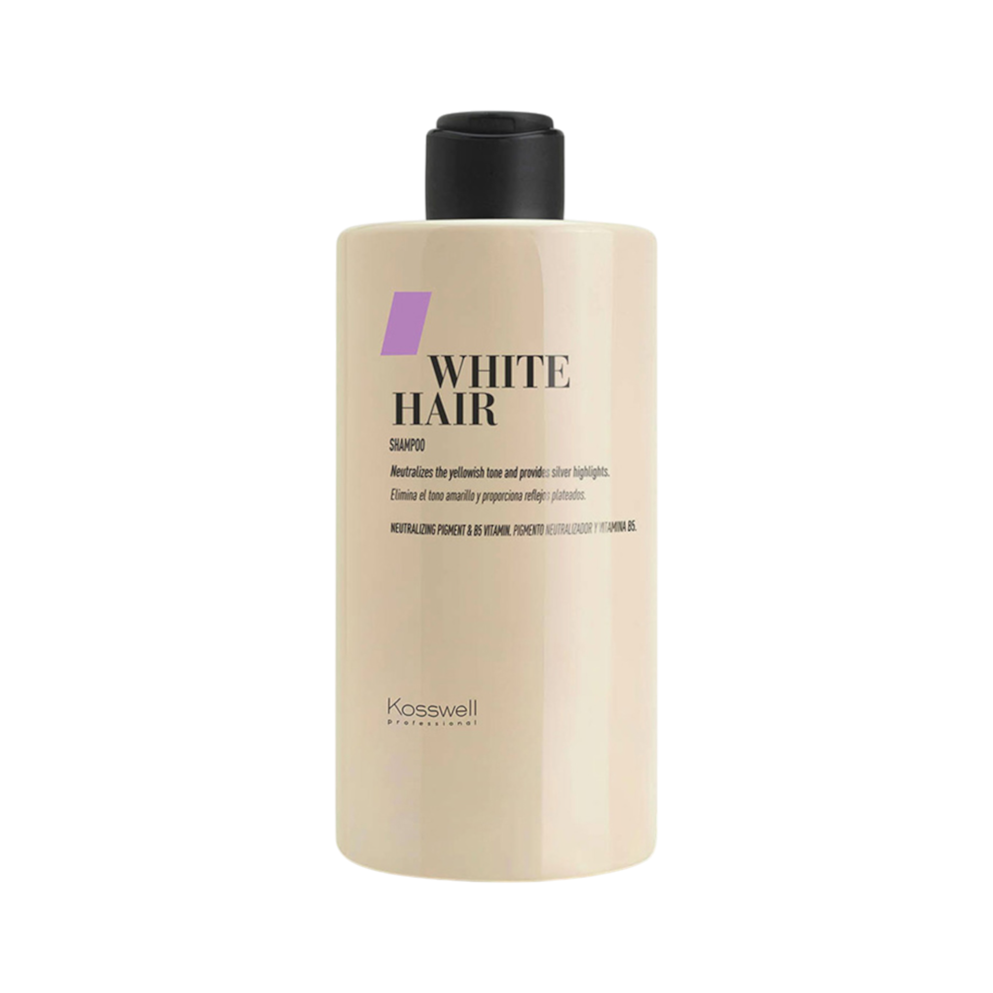 KOSSWELL WHITE HAIR Shampoo für graues und blondes Haar 500 ml