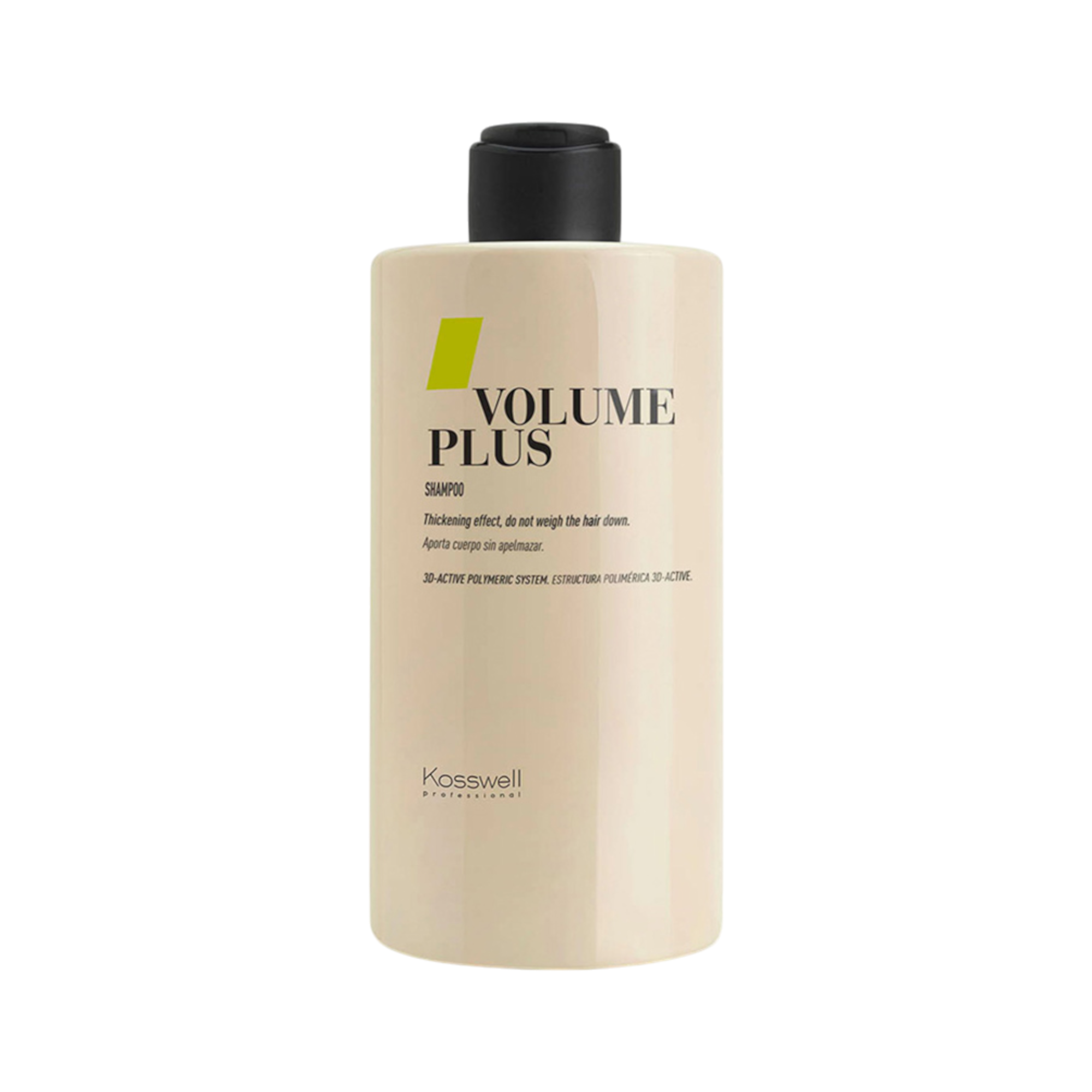 KOSSWELL VOLUME PLUS Shampoo für dünnes Haar, das das Haarvolumen erhöht, 500 ml