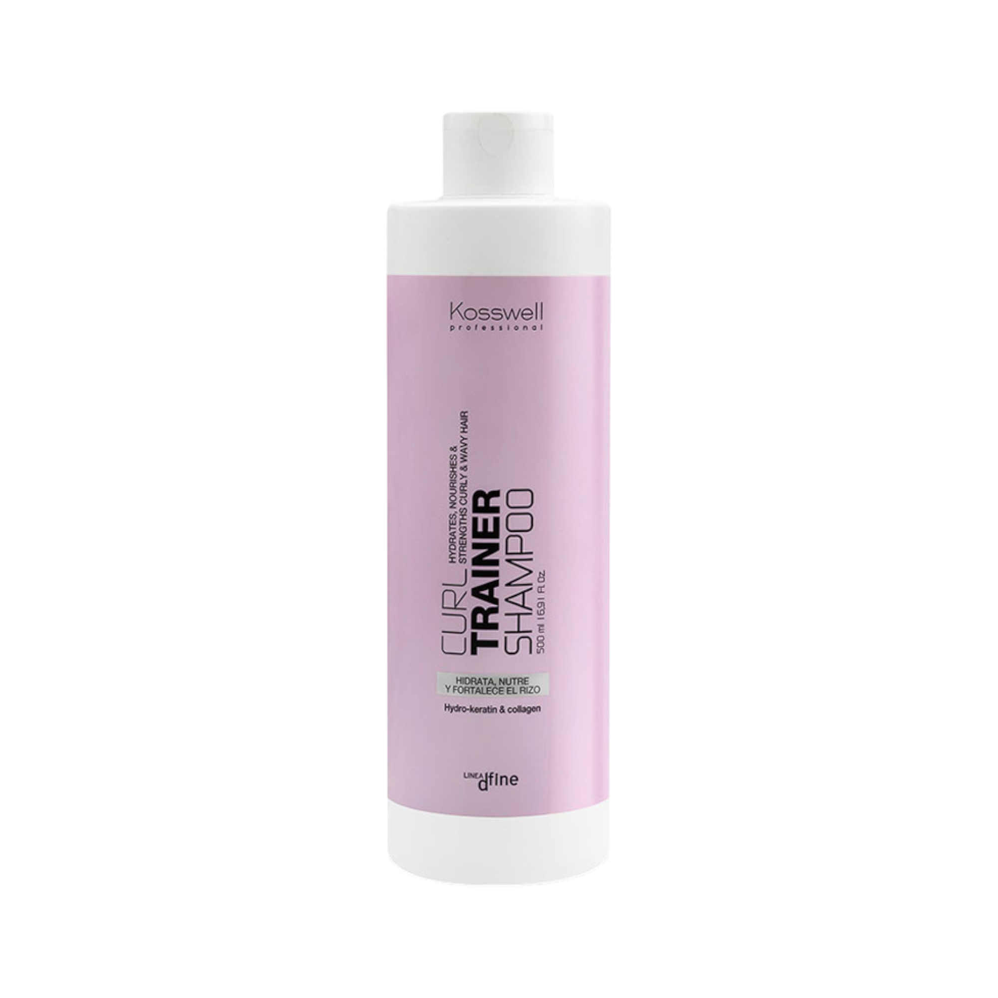 KOSSWELL CURL TRAINER Nawilżający szampon do włosów kręconych 500 ml