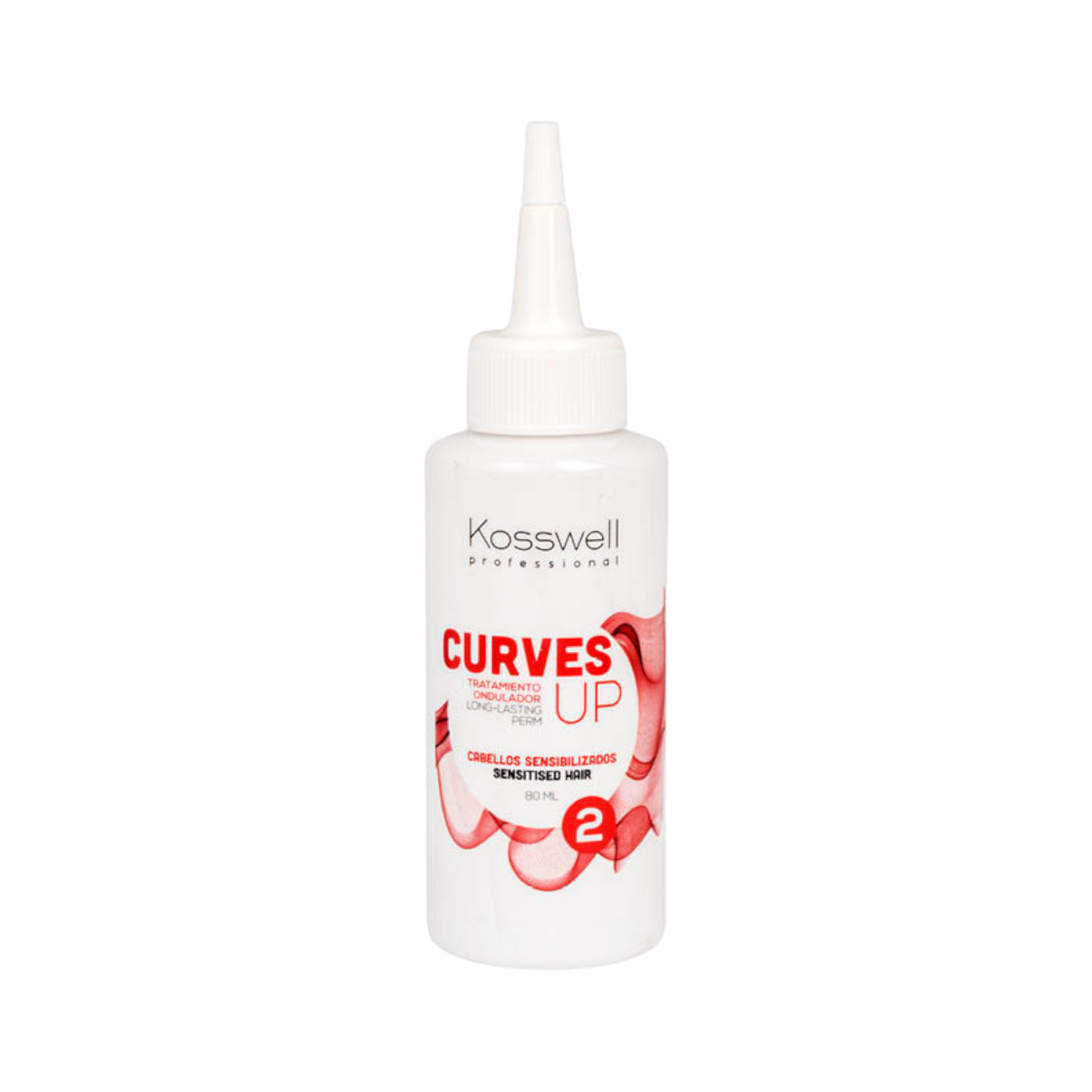 KOSSWELL CURVES UP 2 SENSITIVE Płyn do trwałej ondulacji do włosów delikatnych 80 ml