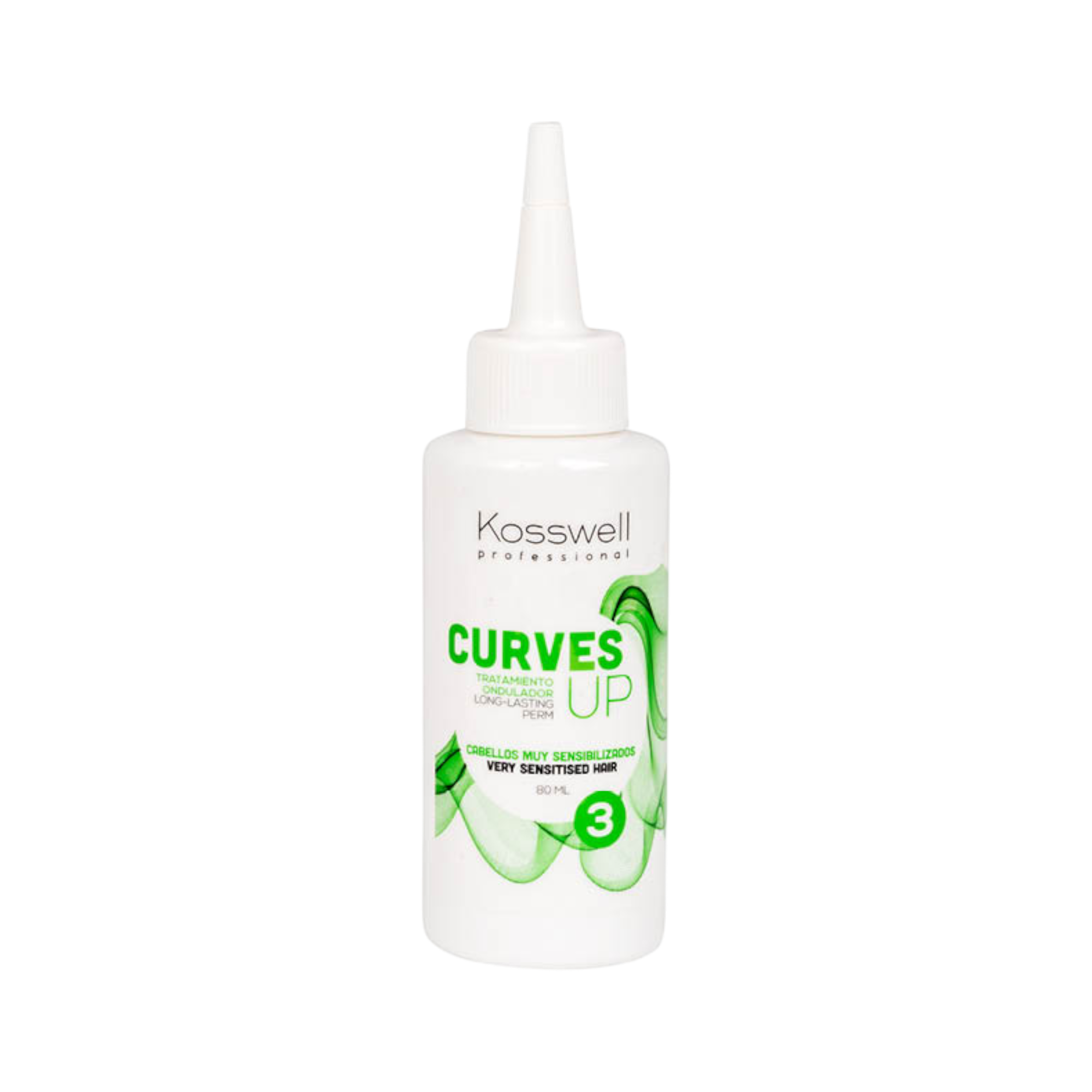 KOSSWELL CURVES UP 3 Płyn do trwalej ondulacji do włosów delikatnych i wrażliwych 80 ml