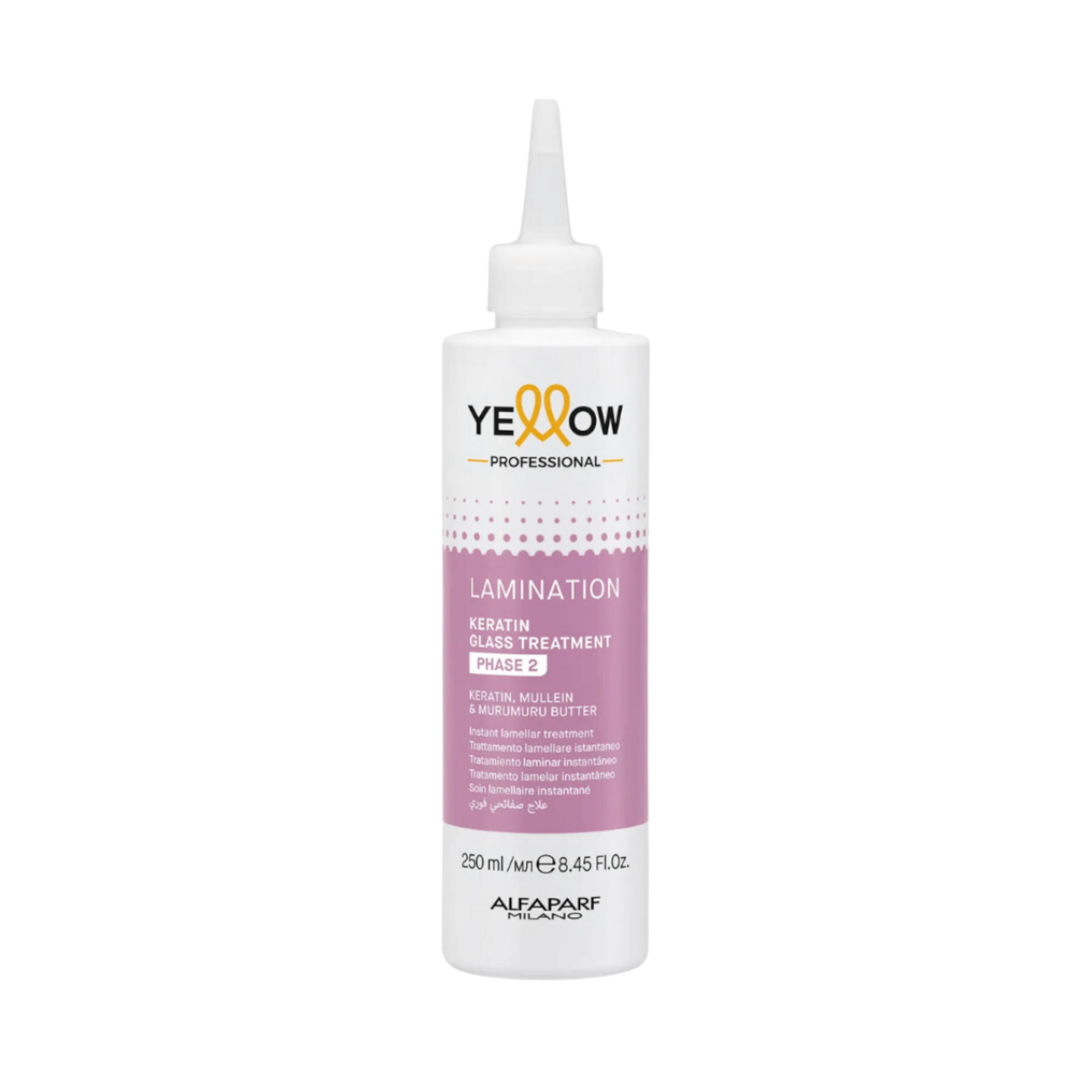 GELBES PROFESSIONELLES KERATIN-GLAS PHASE 2 Haarlaminierungsaktivator – Phase 2 250 ml