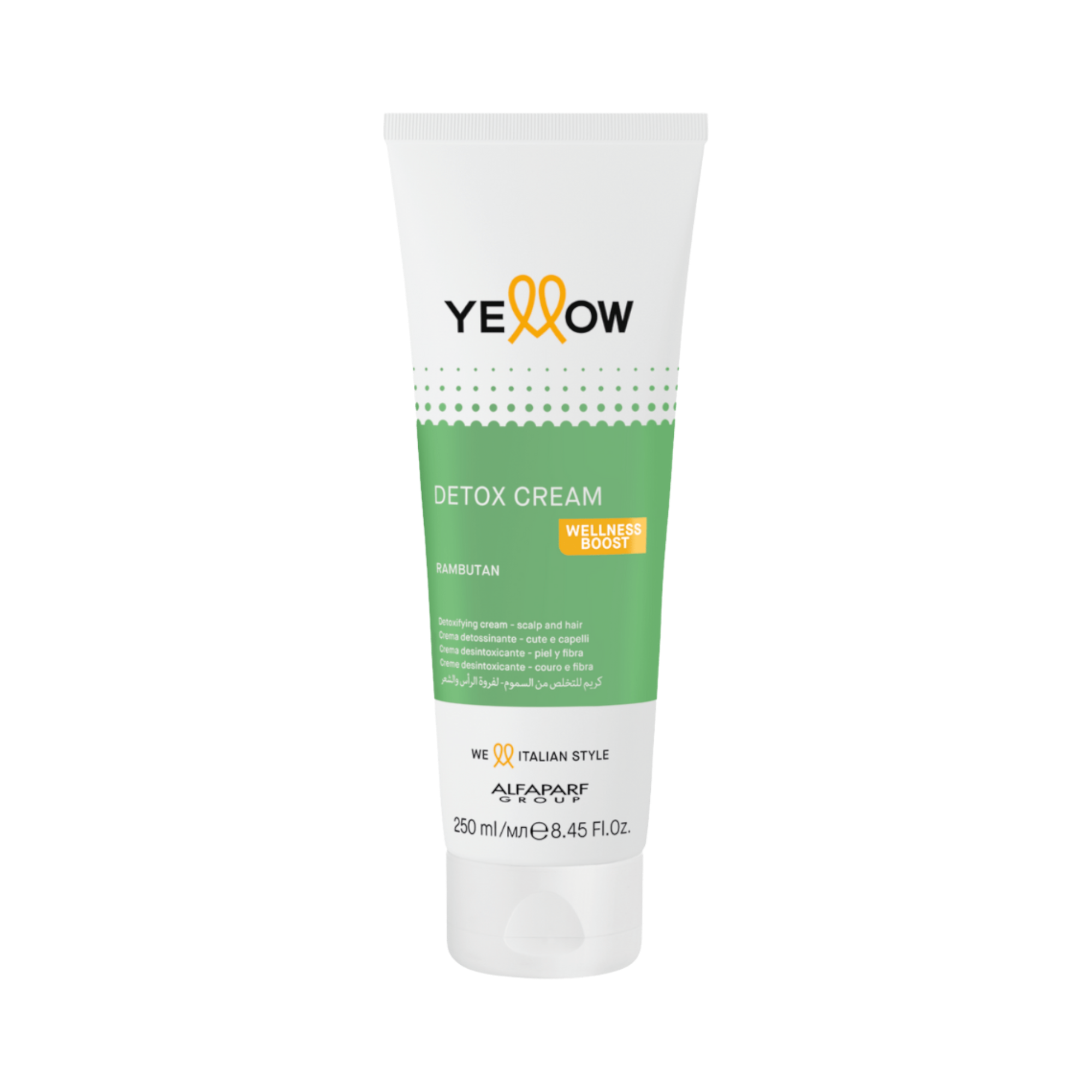 YELLOW PROFESSIONAL WELLNESS SCALP DETOX CREAM Reinigungscreme für Haar und Kopfhaut 250 ml