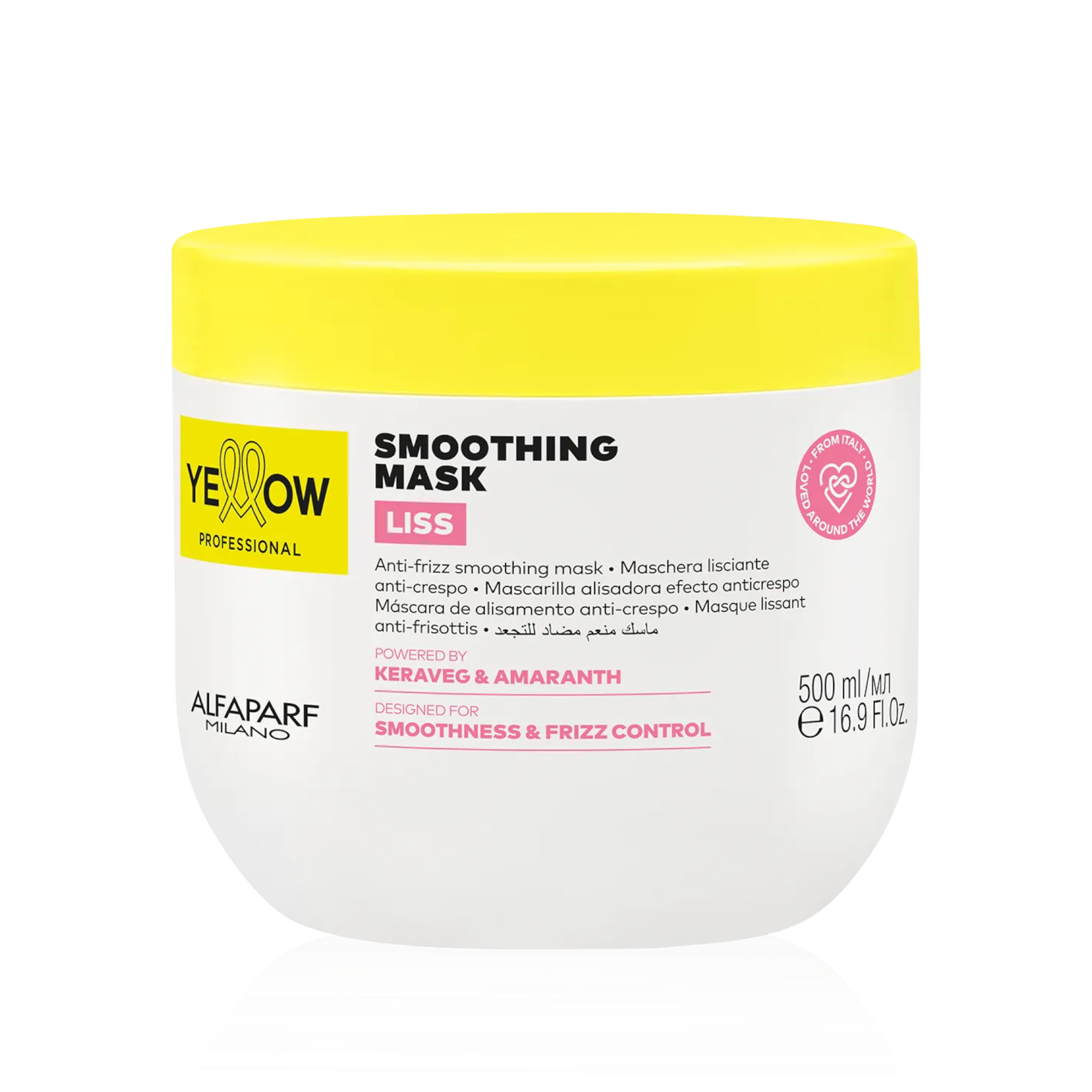 YELLOW PROFESSIONAL LISS SMOOTHING MASK Glättende Anti-Frizz-Maske für widerspenstiges Haar 500 ml