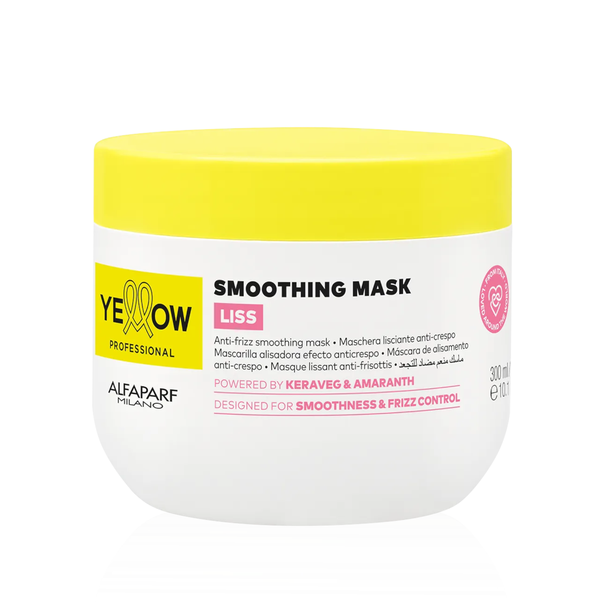 YELLOW PROFESSIONAL LISS SMOOTHING MASK Glättende Anti-Frizz-Maske für widerspenstiges Haar, 300 ml