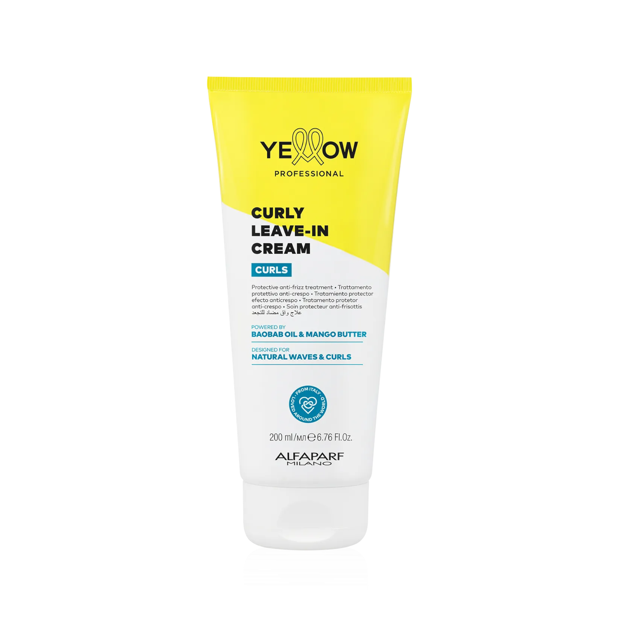 YELLOW PROFESSIONAL CURLY CONDITIONER CURLS Feuchtigkeitsspendender Conditioner für welliges, lockiges und Afro-Haar 200 ml