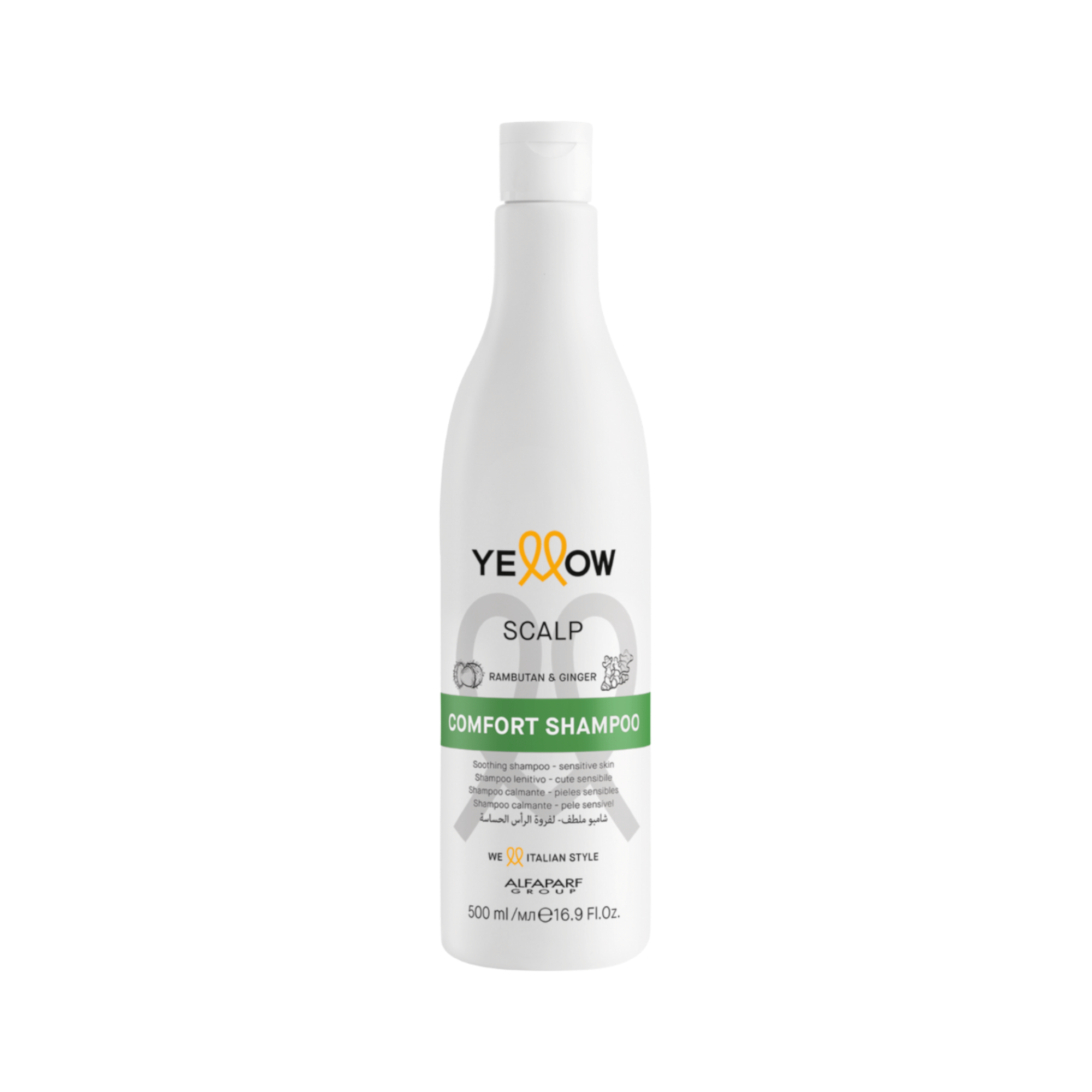 YELLOW PROFESSIONAL WELLNESS SCALP COMFORT SHAMPOO Beruhigendes Shampoo für empfindliche Kopfhaut 500 ml