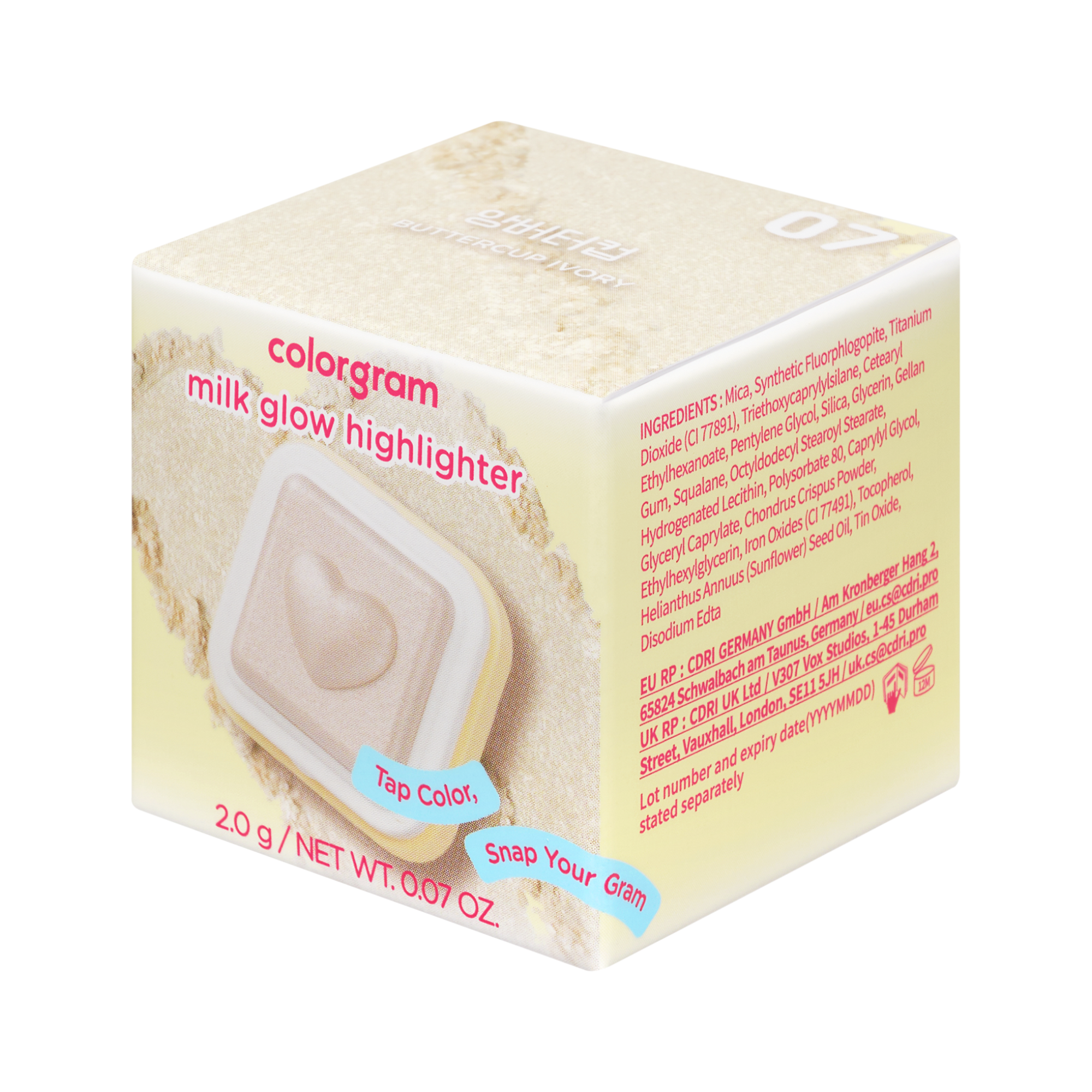 COLORGRAM MILK BLING HEARTLIGHTER Gesichts-Highlighter 2,2 g #9
