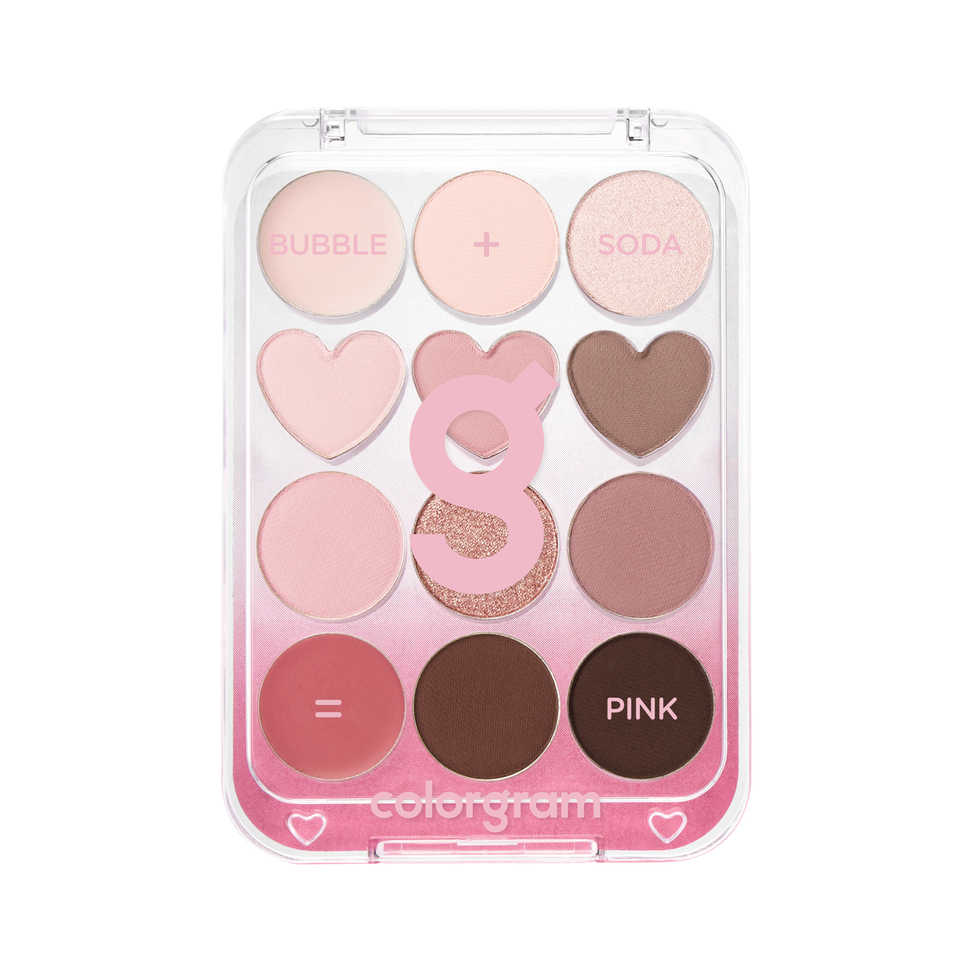 COLORGRAM PIN POINT EYESHADOW PALETTE Lidschatten-Palette, 02 Pink + Mauve 9,9 g