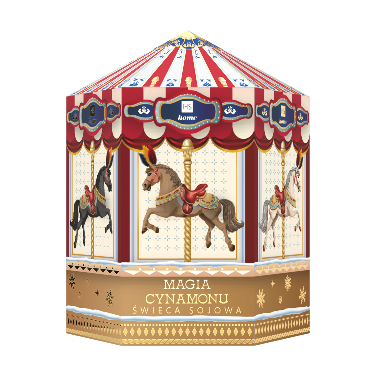 HISKIN CAROUSEL Duftende rotierende Kerze, Cinnamon Magic 100 ml #2