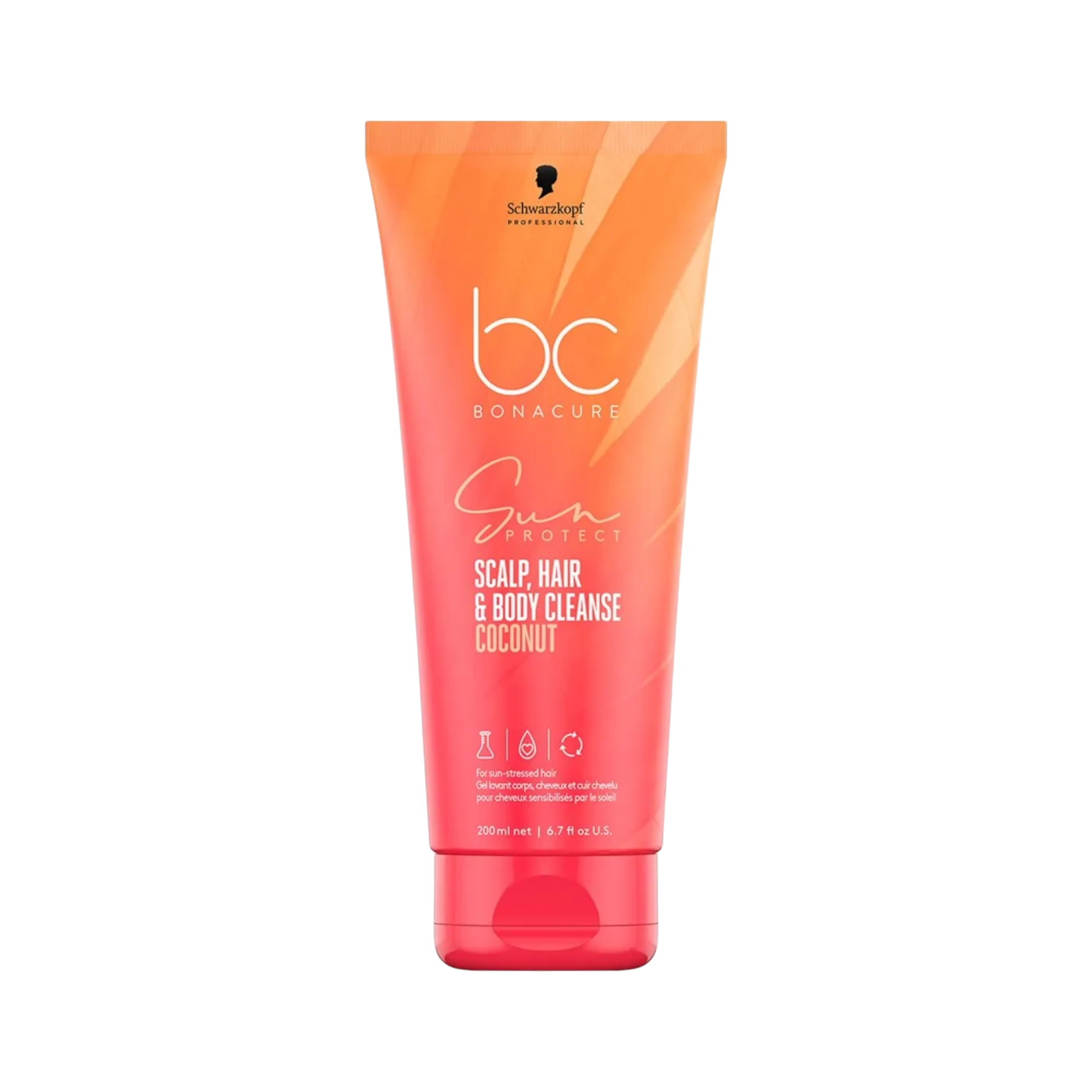 SCHWARZKOPF PROFESSIONAL BONACURE SUN PROTECT SCALP HAIR&BODY Szampon 3w1 do włosów, skóry głowy i ciała po opalaniu 200 ml