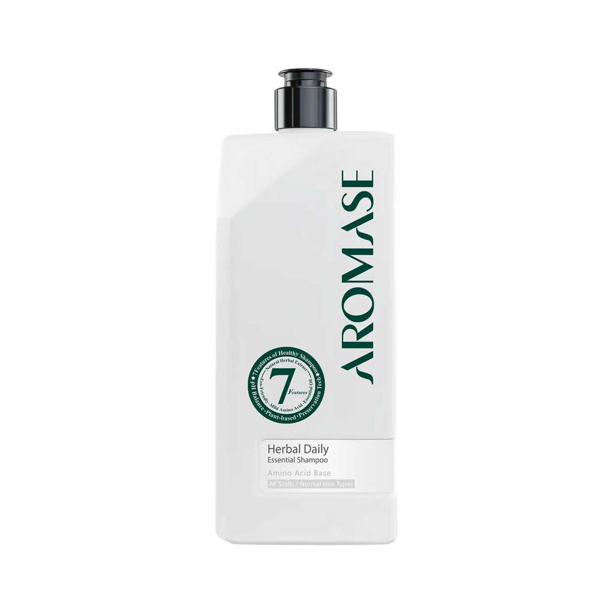 AROMASE HERBAL DAILY ESSENTIAL SHAMPOO Kräutershampoo für die tägliche Pflege aller Kopfhauttypen, 520 ml
