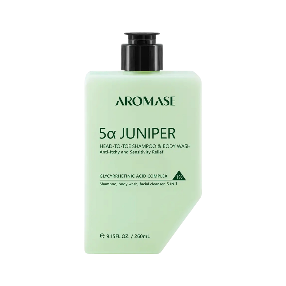 AROMASE 5α JUNIPER HEAD TO TOE PURIFYING 3-in-1-Gel zum Waschen von Gesicht, Körper und Haaren, 260 ml