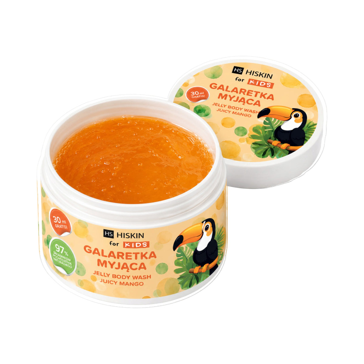 HISKIN FOR KIDS Waschgelee, Juicy Mango 180 ml #2
