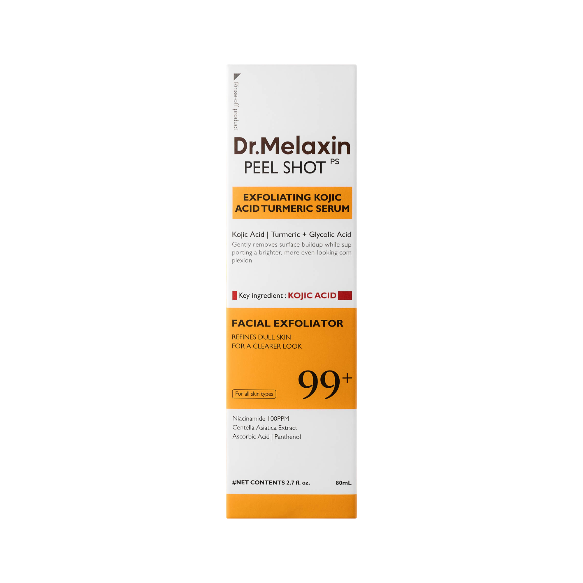 DR.MELAXIN KOJIC ACID TURMERIC PEEL SHOT SERUM Peeling-Serum 80 ml #2