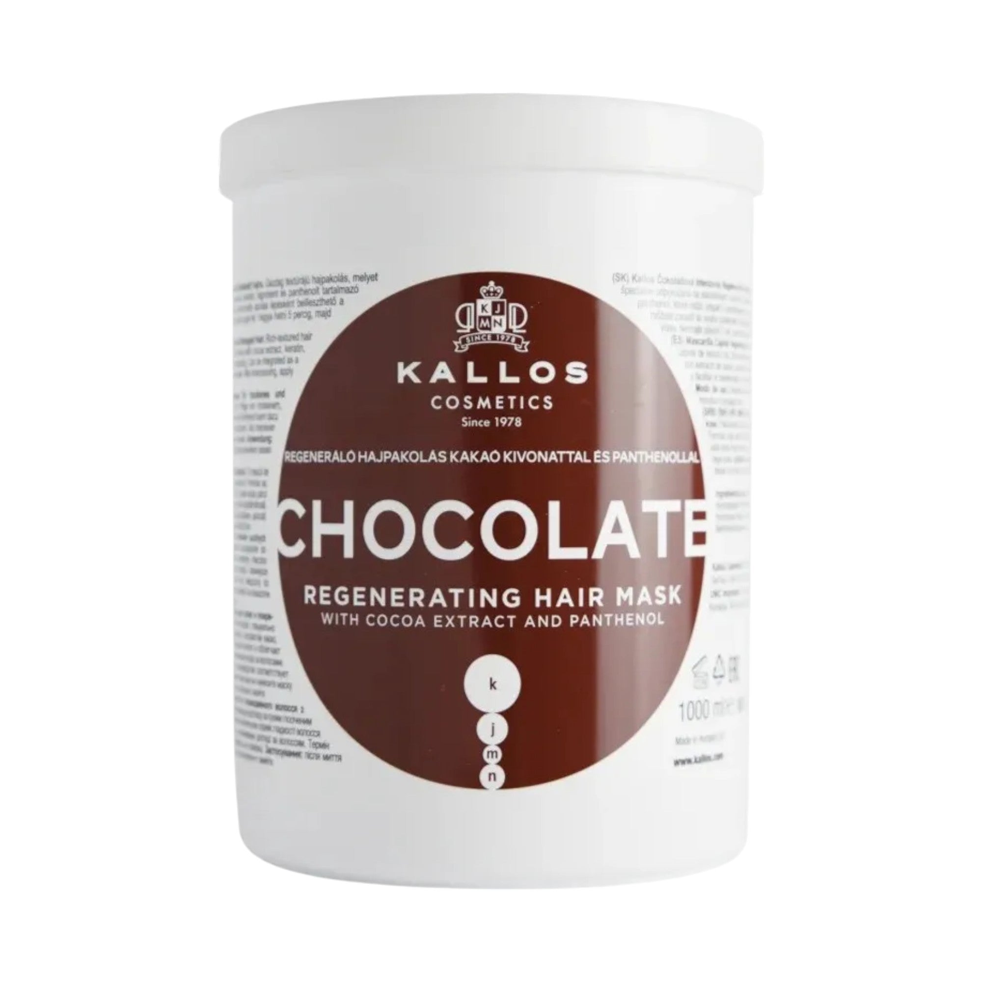 KALLOS CHOCOLATE Regenerierende Schokoladenmaske 1000 ml