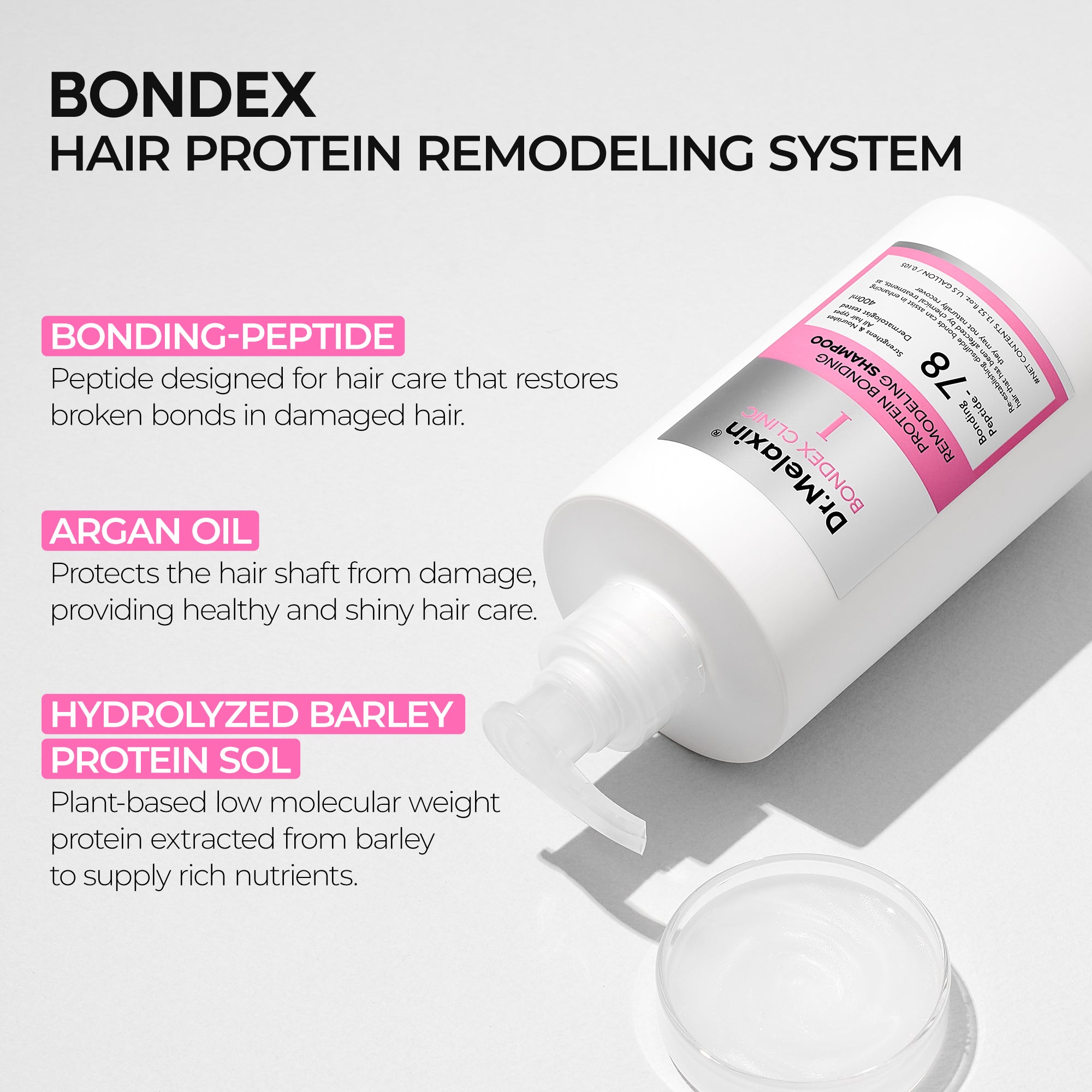 DR.MELAXIN BONDEX LINE Szampon odbudowujący 400 ml #5