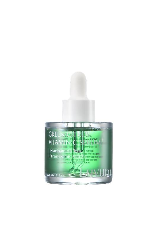 LUVUM GREEN CITRUS VITAMINE C SERUM + Sérum visage éclaircissant à la vitamine C et à l'acide tranexamique 30 ml