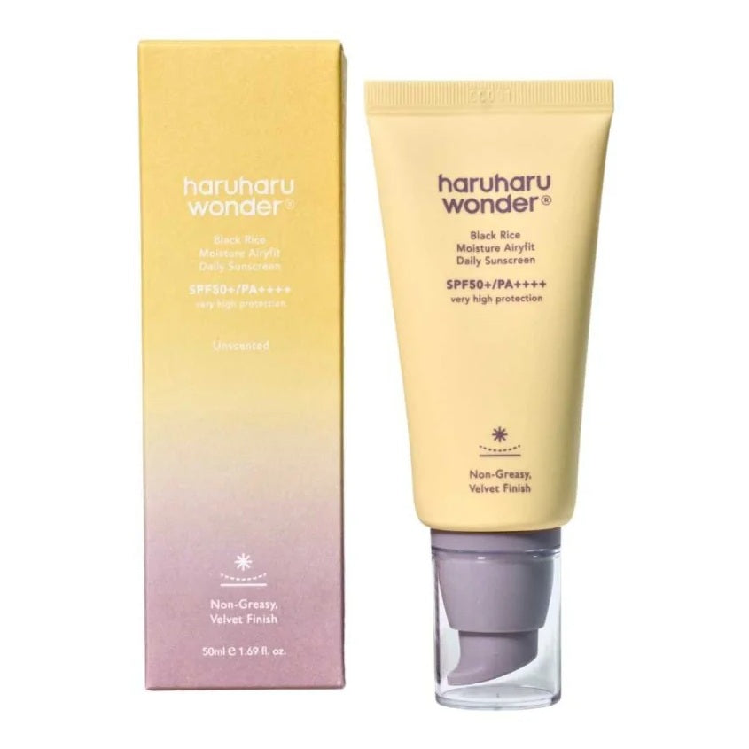 HARUHARU WONDER BLACK RICE AIRYFIT Crème solaire avec filtre SPF50+ PA++++ 50 ml