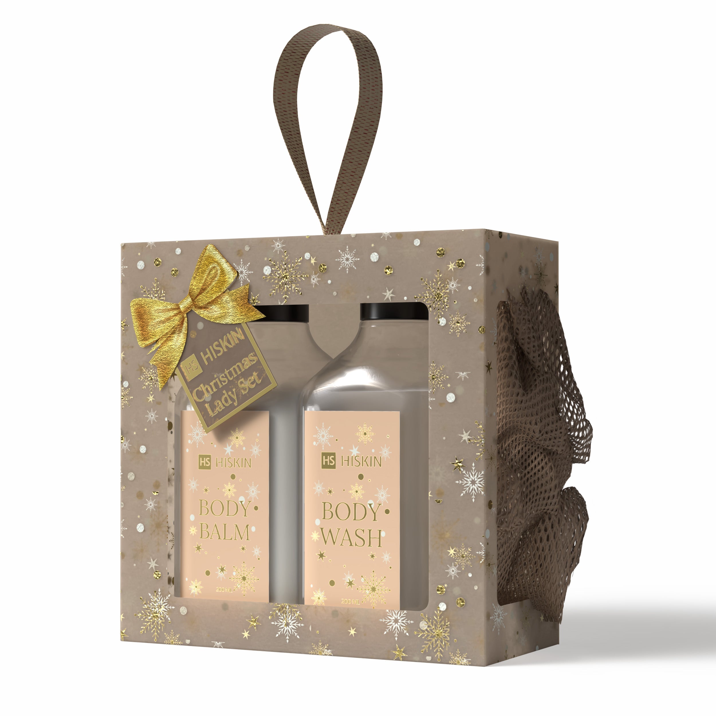 HISKIN CHRISTMAS LADY SET BEIGE Weihnachtskosmetik-Geschenkset