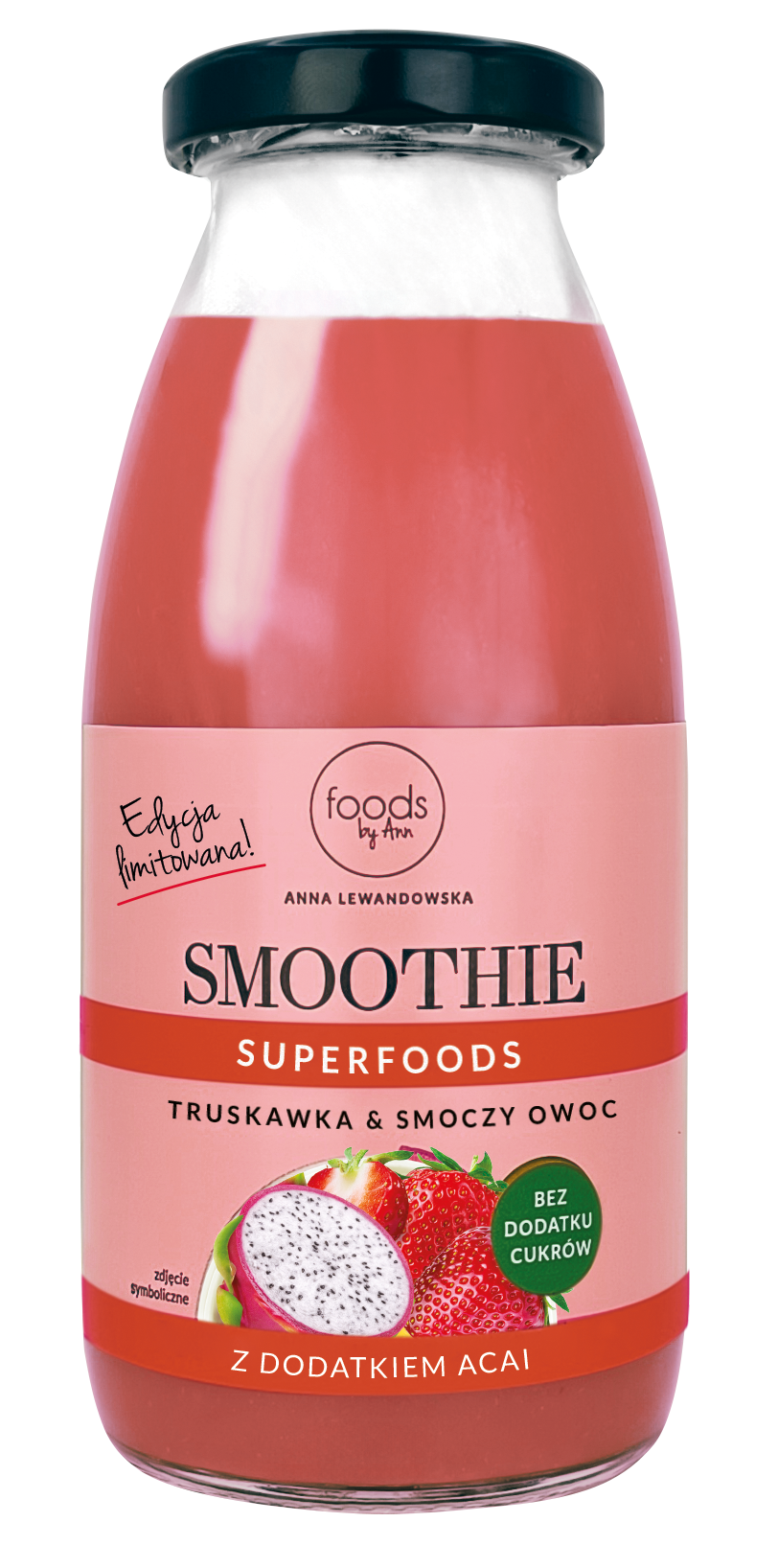 FOODS BY ANN Smoothie truskawka & smoczy owoc 250 ml
