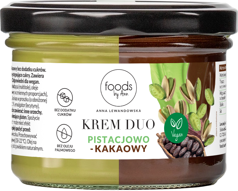 LEVANN FOODS BY ANN Vegane Pistazien-Kakao-Duo-Creme 200 g