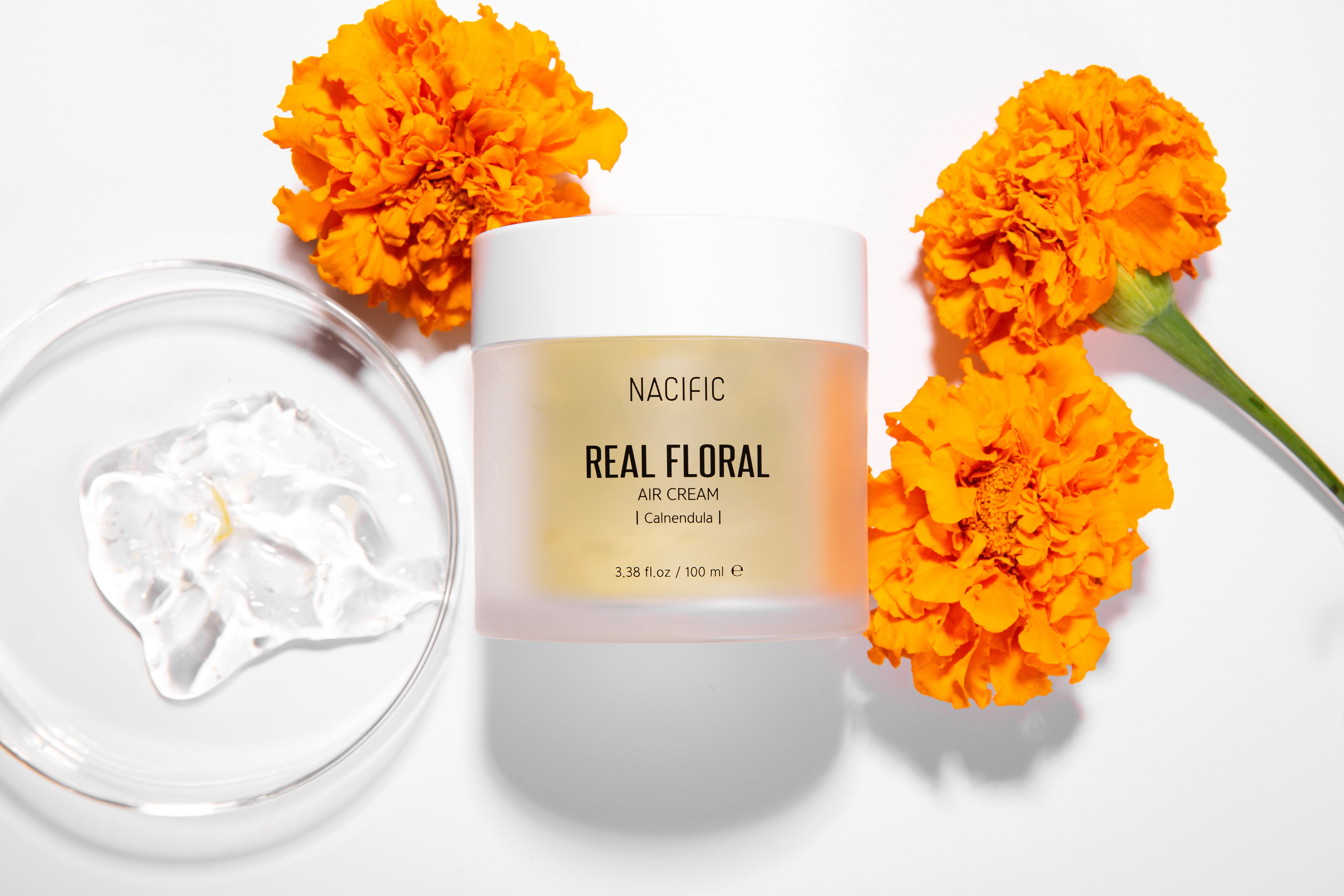 NACIFIC REAL FLORAL CALENDULA AIR CREAM – leichte Gesichtscreme mit Ringelblumenextrakt, 100 ml #3