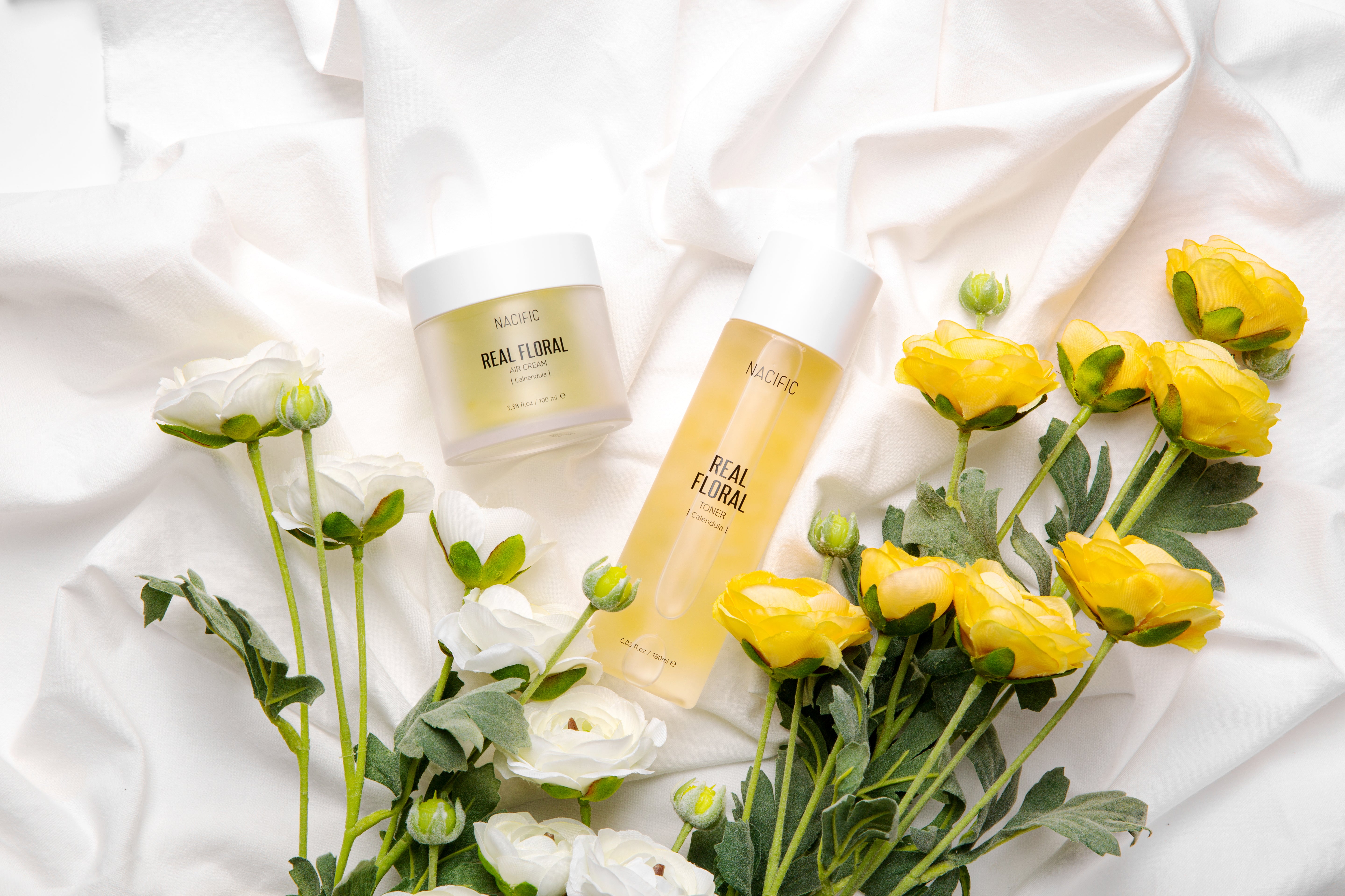 NACIFIC REAL FLORAL CALENDULA AIR CREAM – leichte Gesichtscreme mit Ringelblumenextrakt, 100 ml #2