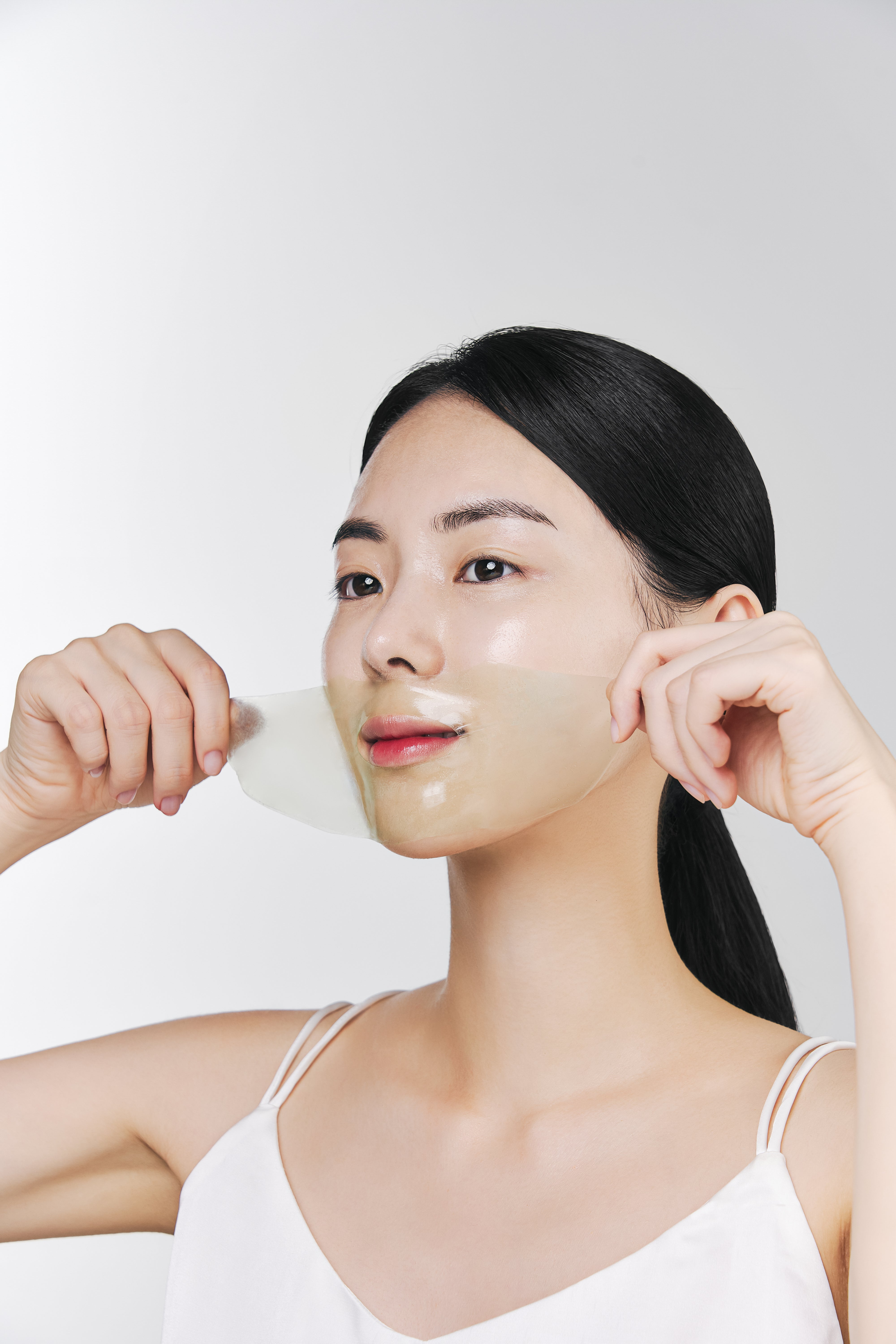 NACIFIC GREEN TEA Cica Collagen Gel Mask – beruhigende und feuchtigkeitsspendende Hydrogel-Gesichtsmaske (4 × 35 g) #4