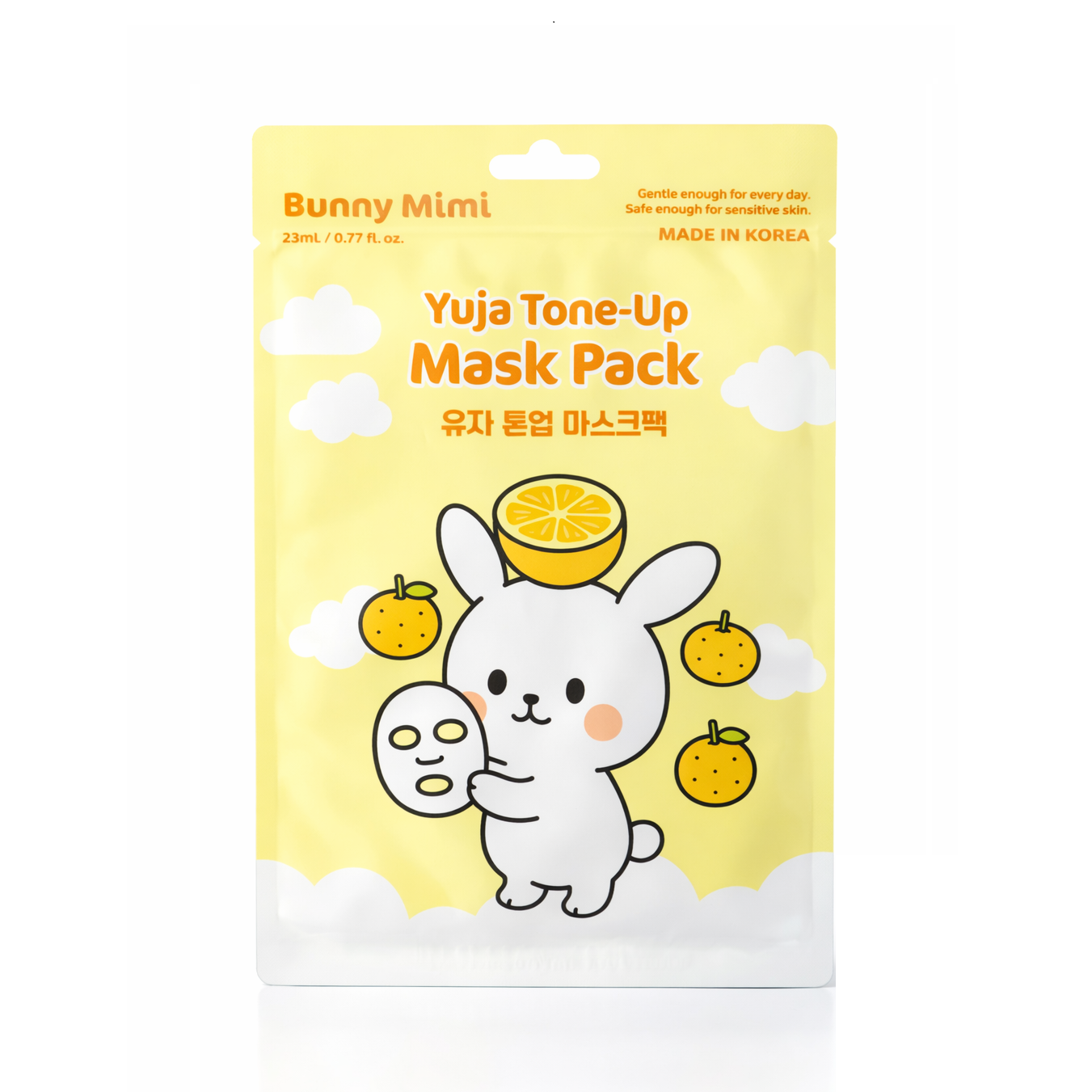 BUNNY MIMI YUJA TONE-UP Erfrischende Gesichtsmaske