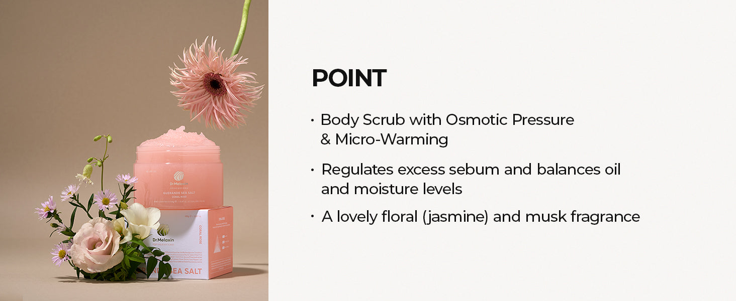 DR.MELAXIN GOMMAGE CORPOREL PARFUM Gommage corporel au sel parfumé Rose Corail 450 g #7