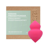 ECOCERA NATURAL CHOICE Gepresstes Bananenpulver 10 g + MIMO Make-up-Schwamm mit zwei Enden, Pink