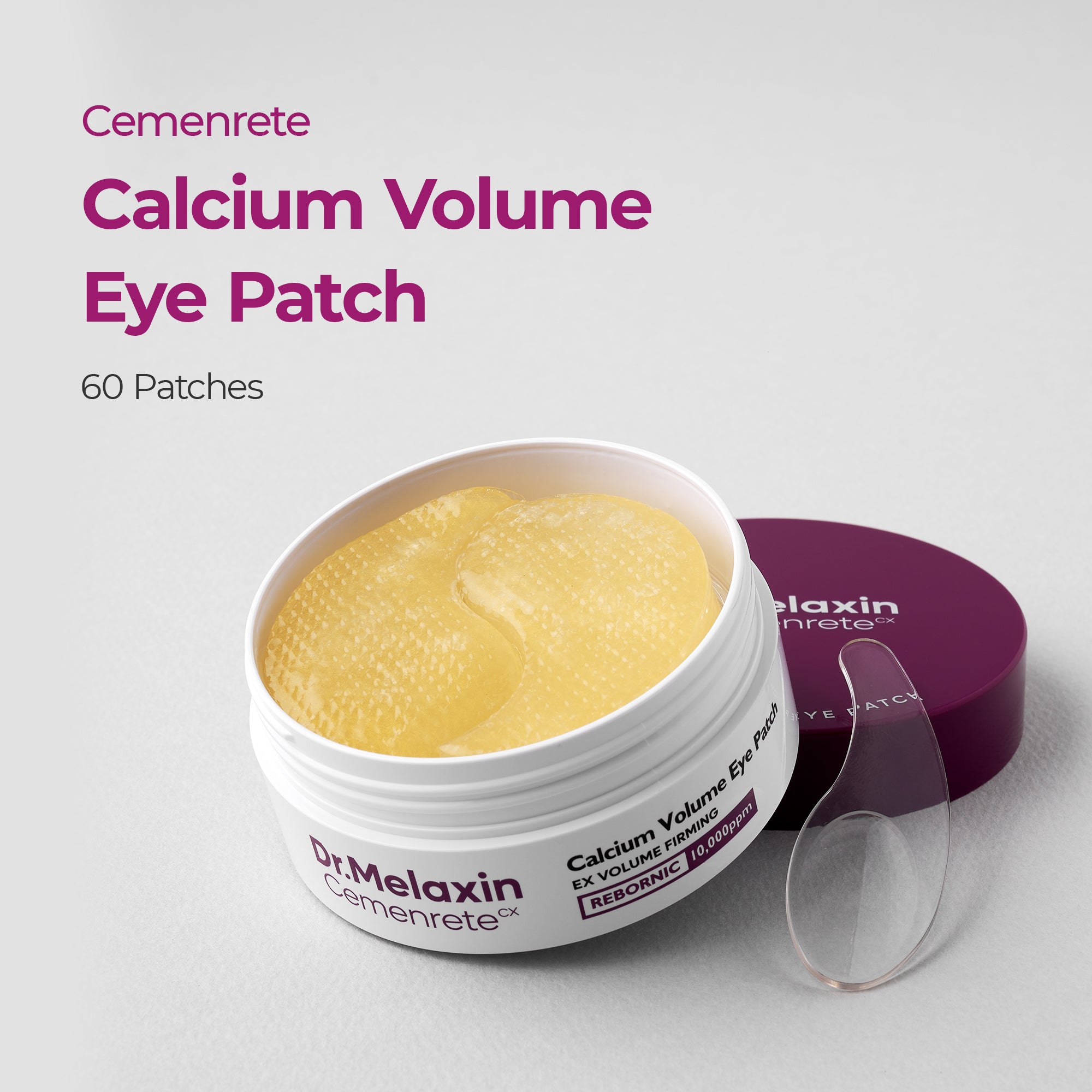 DR.MELAXIN CEMENRETE CALCIUM VOLUME PATCH Zpevňující hydrogelové náplasti na oči 60 ks. #4