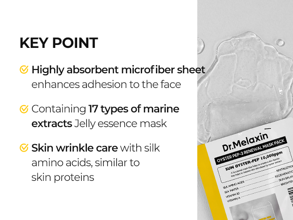 DR.MELAXIN OYSTER PEPTIDE MASK Verjüngende Peptidmasken in Bögen 5 x 30 g #7