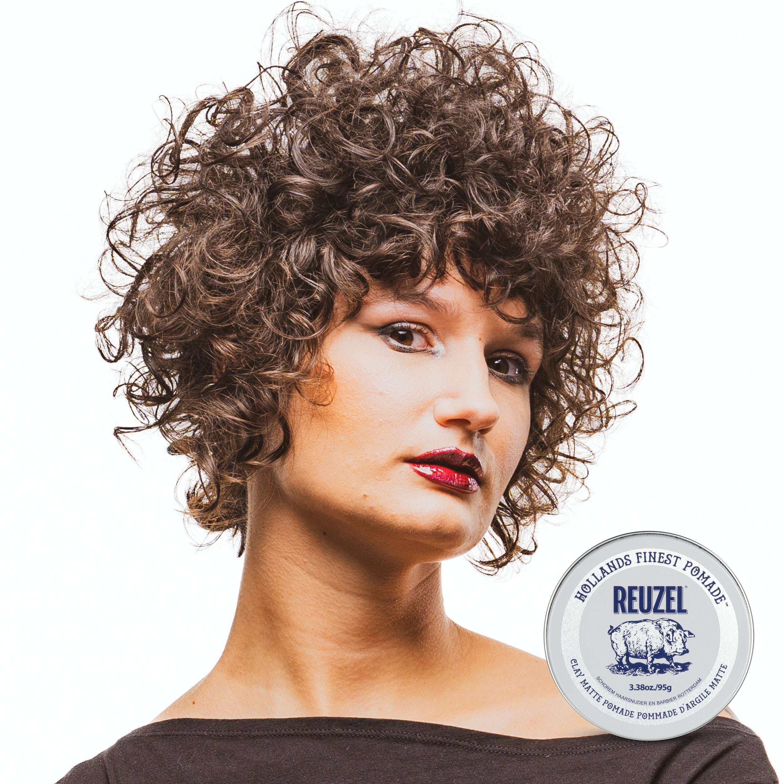 REUZEL CLAY MATTE POMADE Mattierende Haarstyling-Paste mit mittlerem Halt 95 g #3