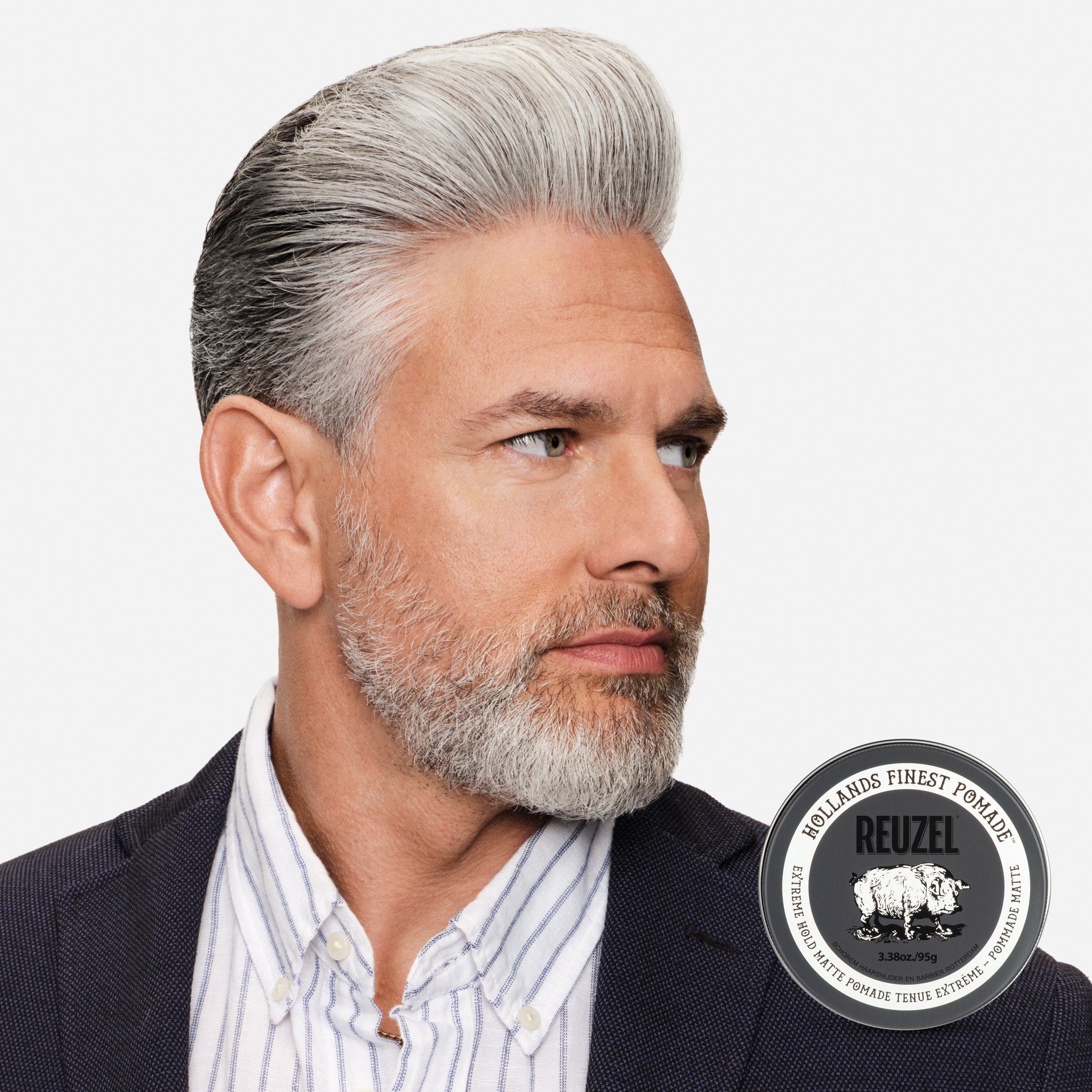 REUZEL EXTREME HOLD MATTE POMADE Superstarke, mattierende Haarpomade 35 g #2