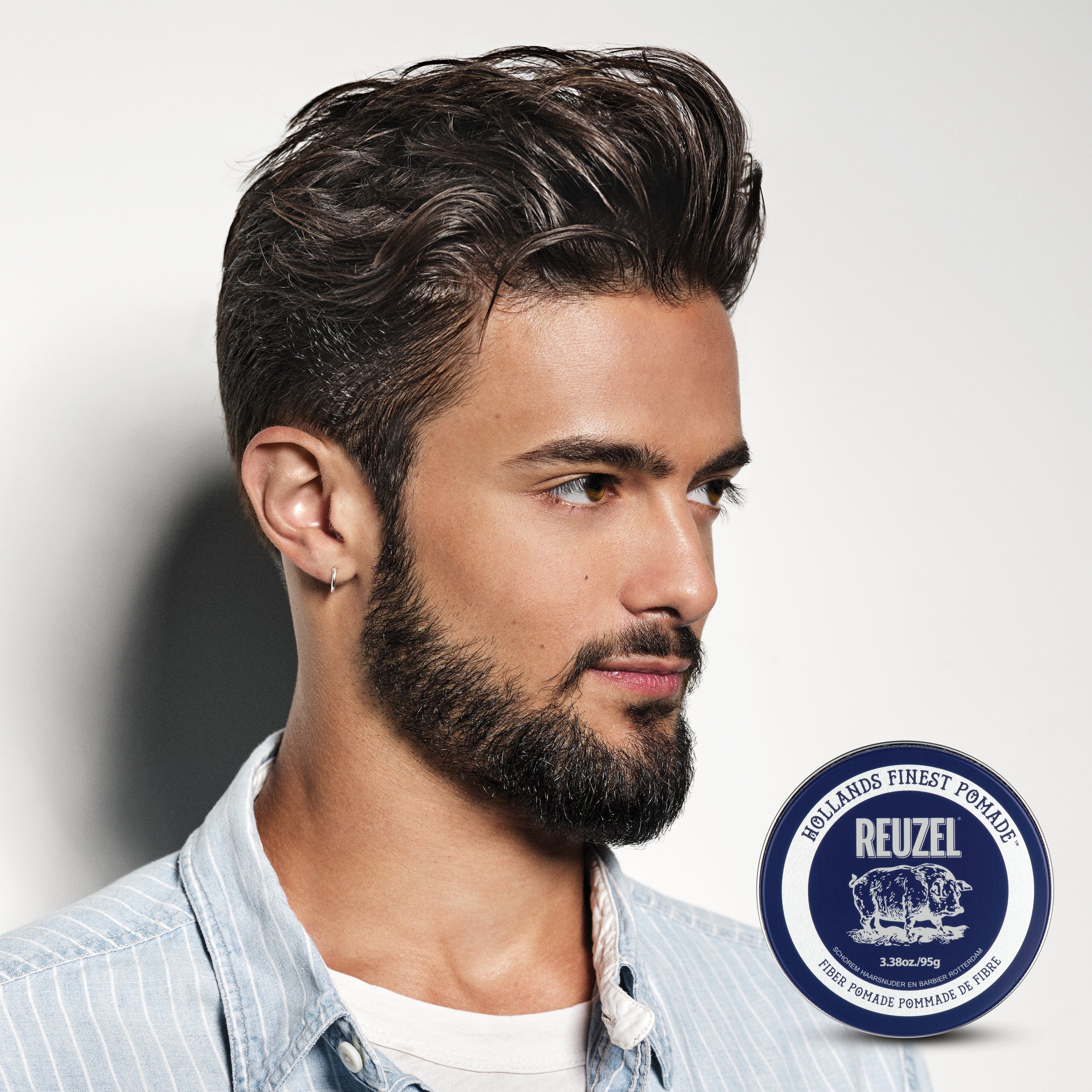 REUZEL FIBER POMADE Faser-Haarpomade mit starkem Halt 35 g #2