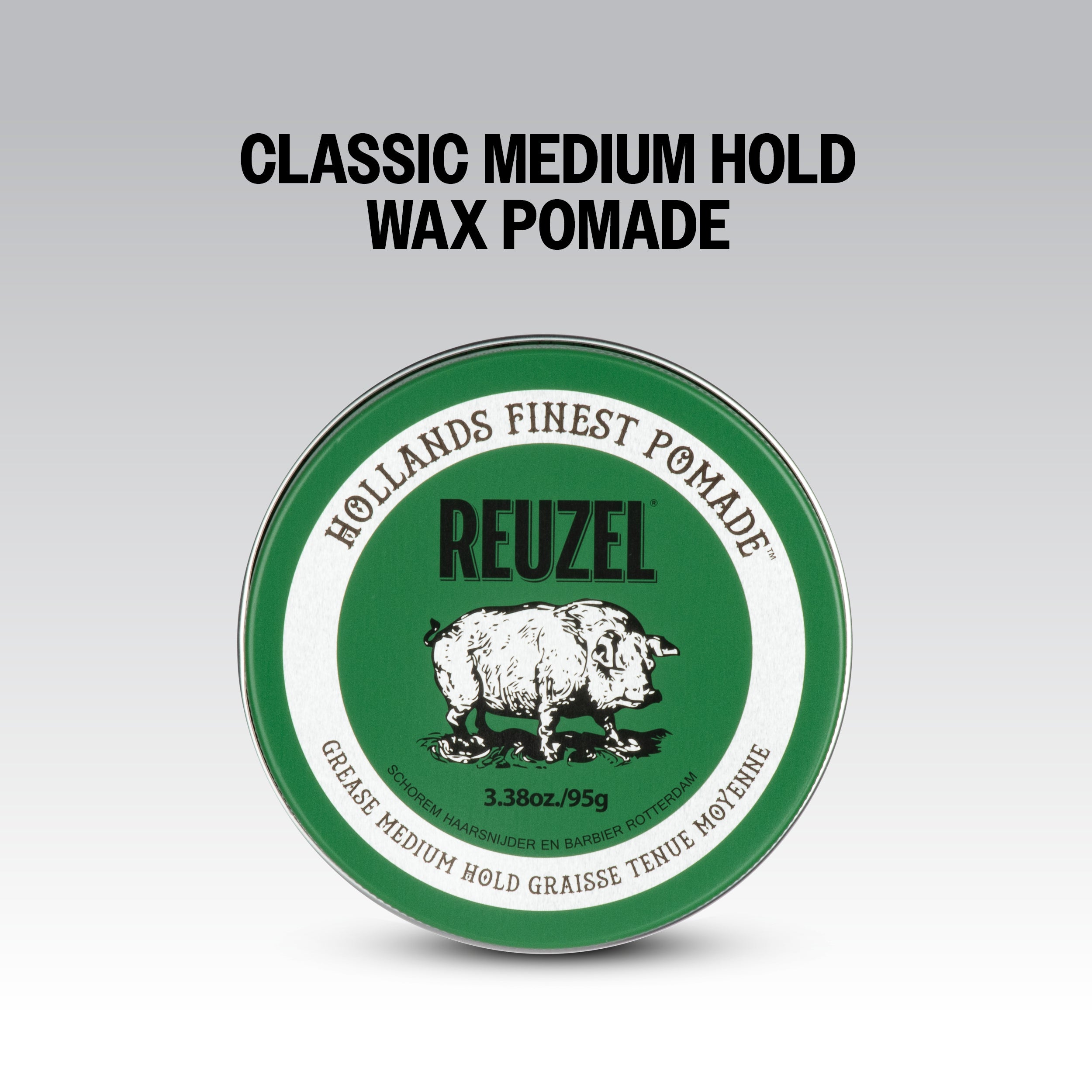 REUZEL GREEN POMADE GREASE MEDIUM HOLD Wachs-Haarpomade mit mittlerem Halt 95 g #4